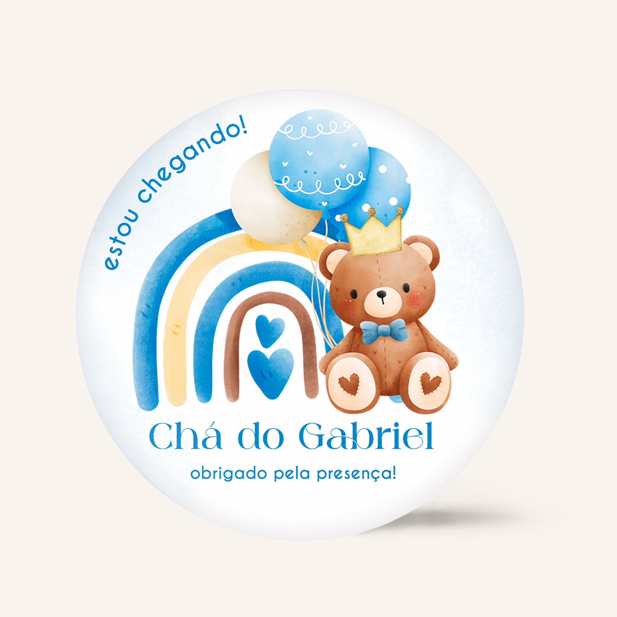 Tag Chá de Bebê Ursinho