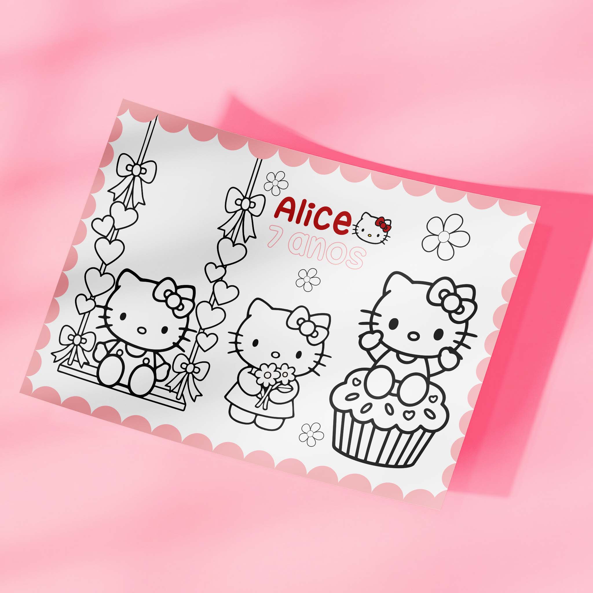 Americano Aniversário Hello Kitty
