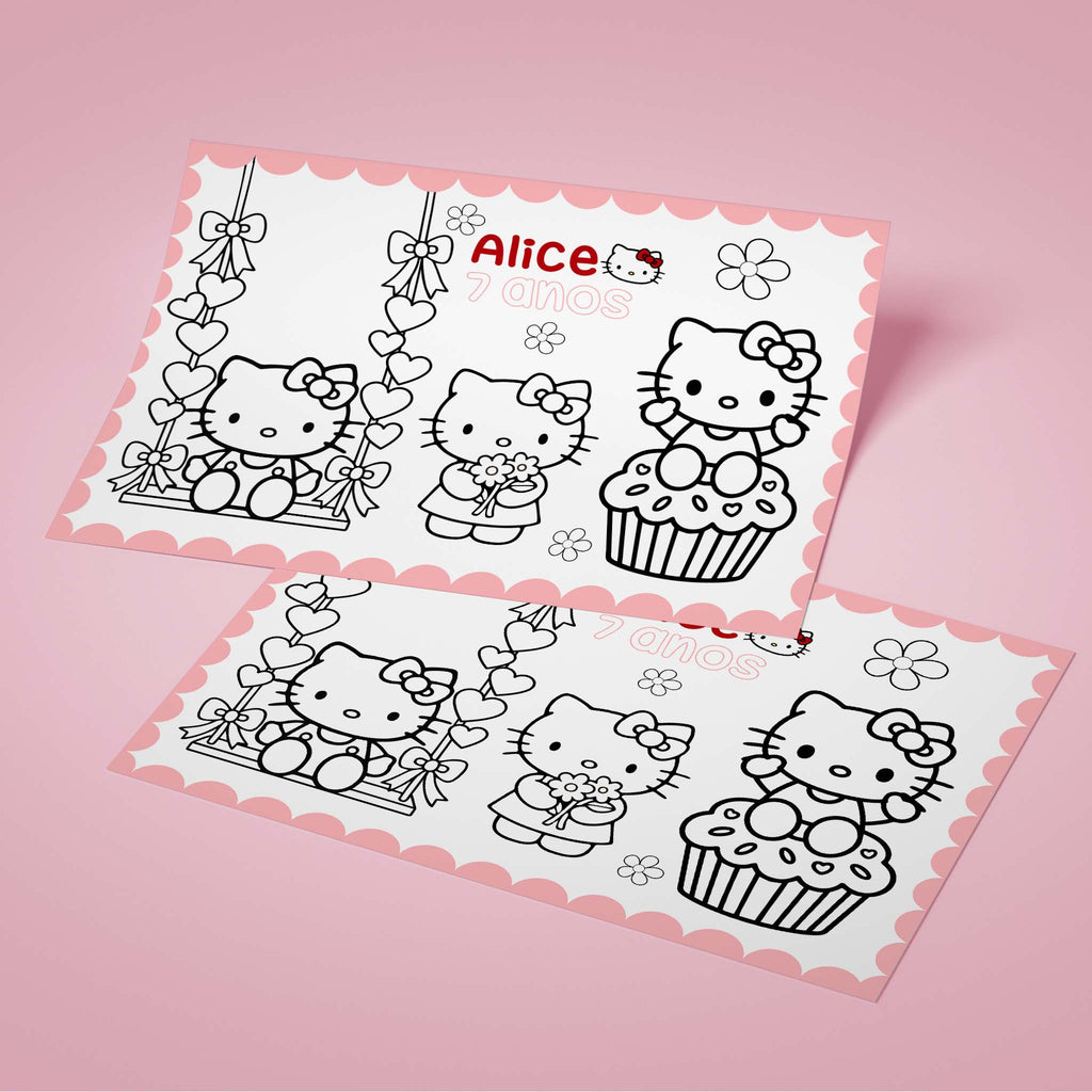 Americano Aniversário Hello Kitty
