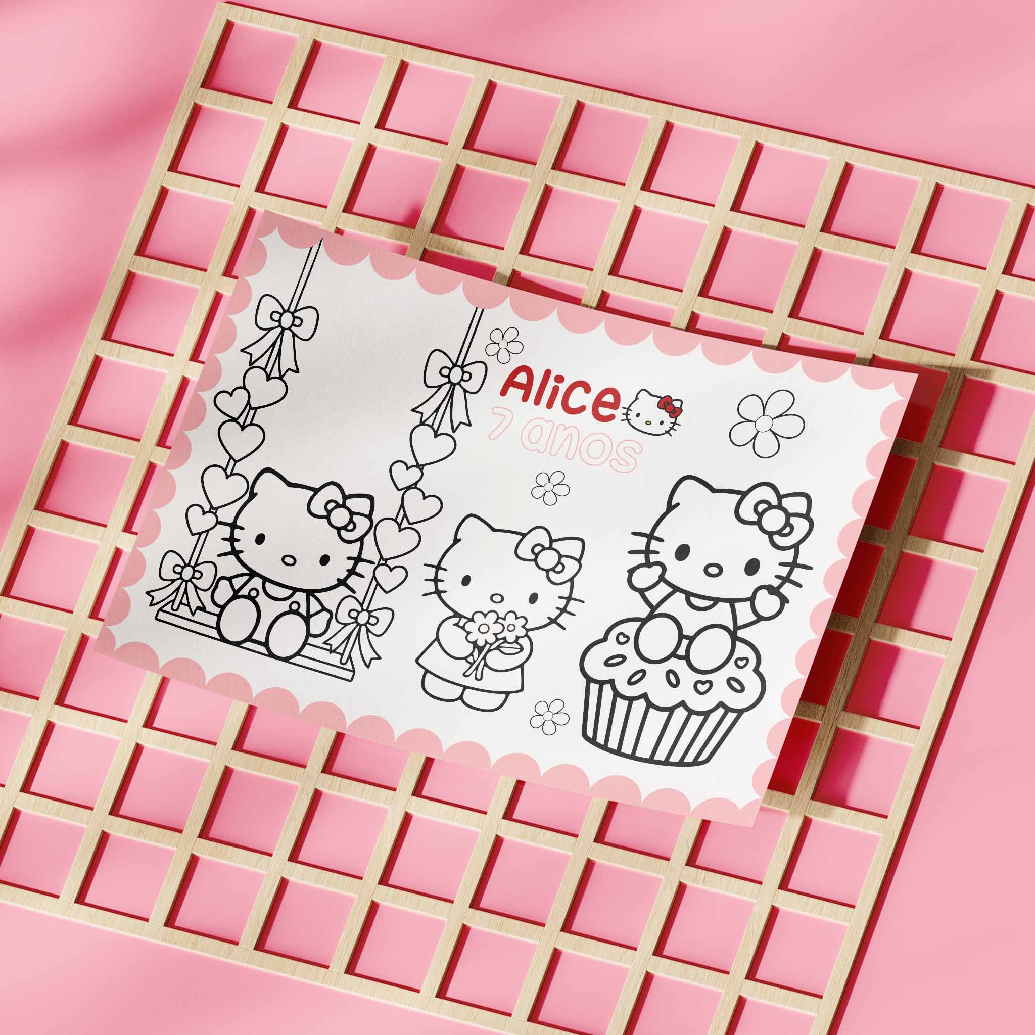 Americano Aniversário Hello Kitty