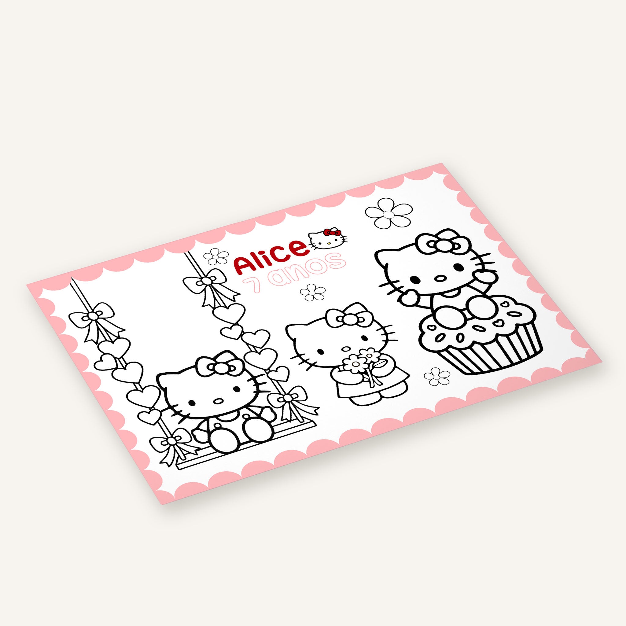 Americano Aniversário Hello Kitty