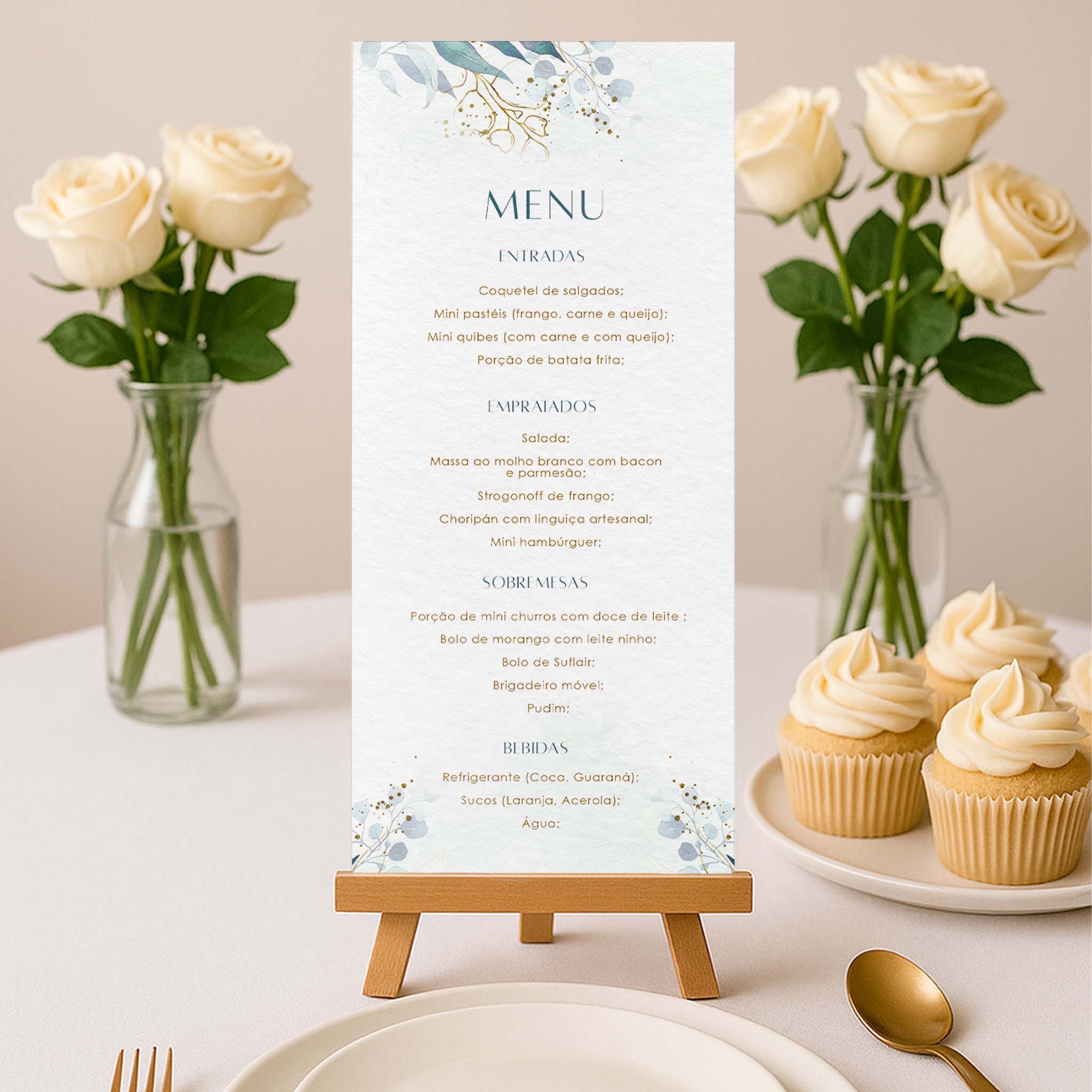 Menu Cardápio Minimalista