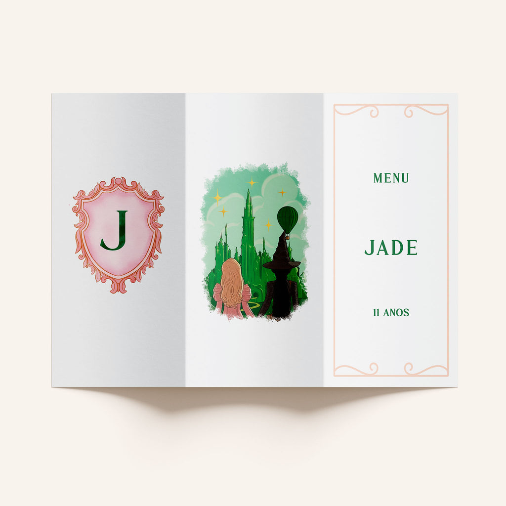 Menu Cardápio Aniversário Wicked