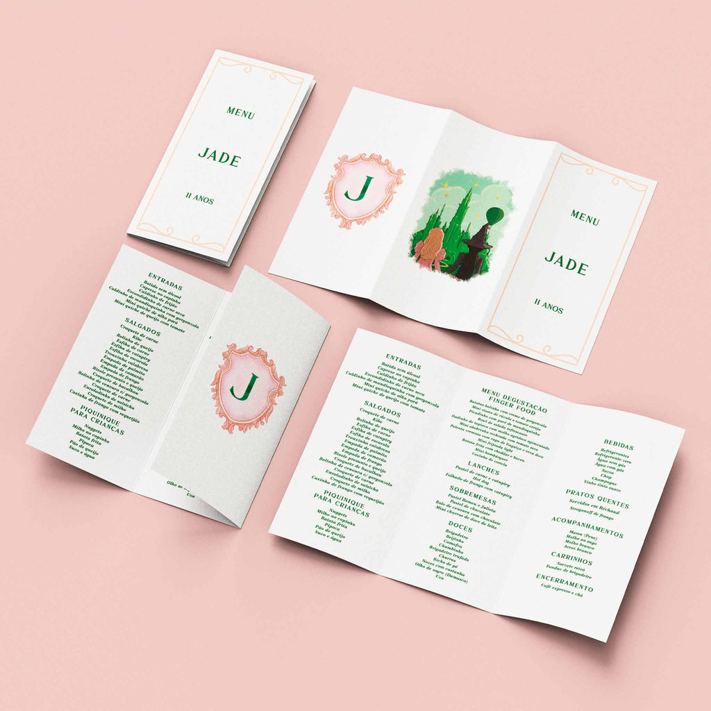 Menu Cardápio Aniversário Wicked