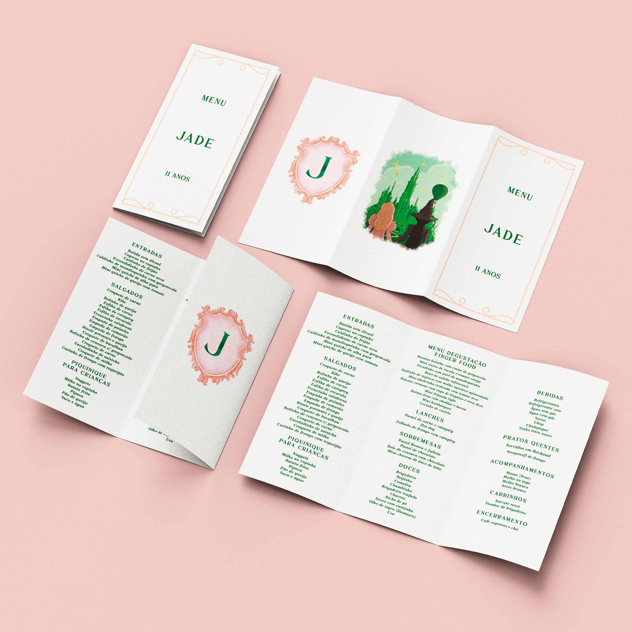 Menu Cardápio Aniversário Wicked