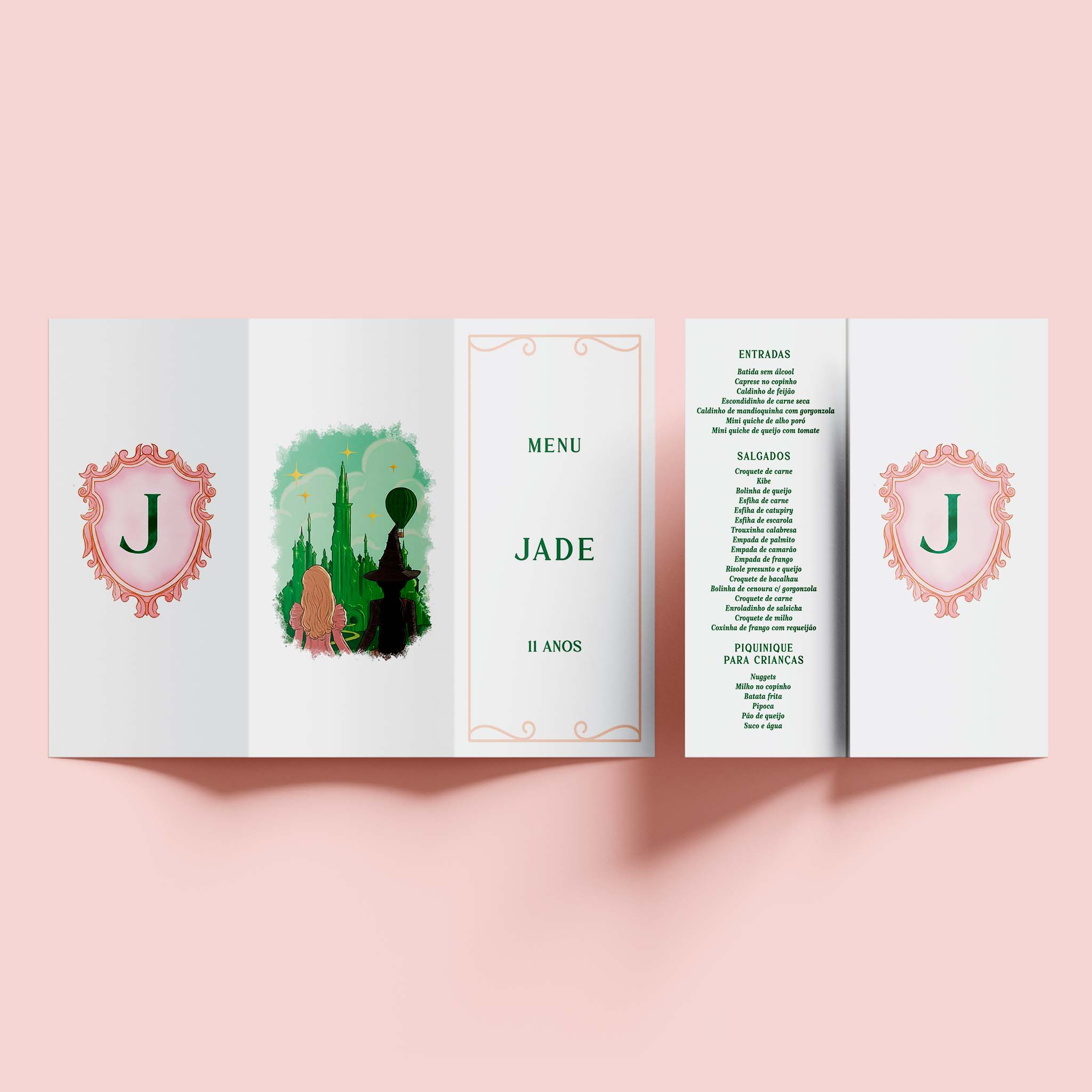 Menu Cardápio Aniversário Wicked