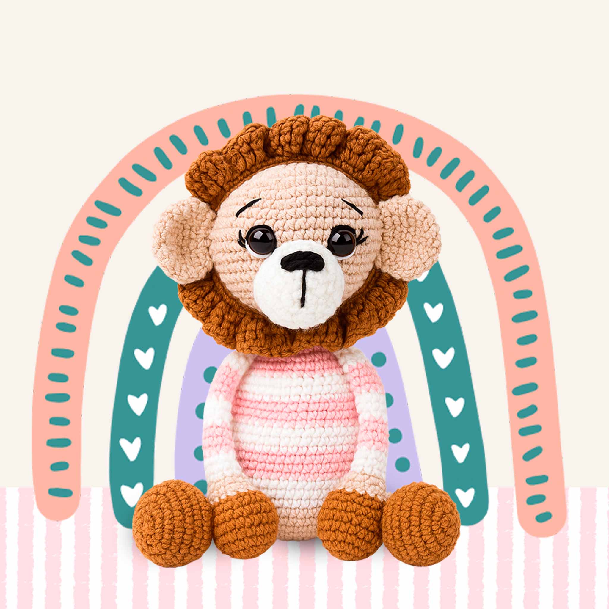 Amigurumi Safari Baby Leão