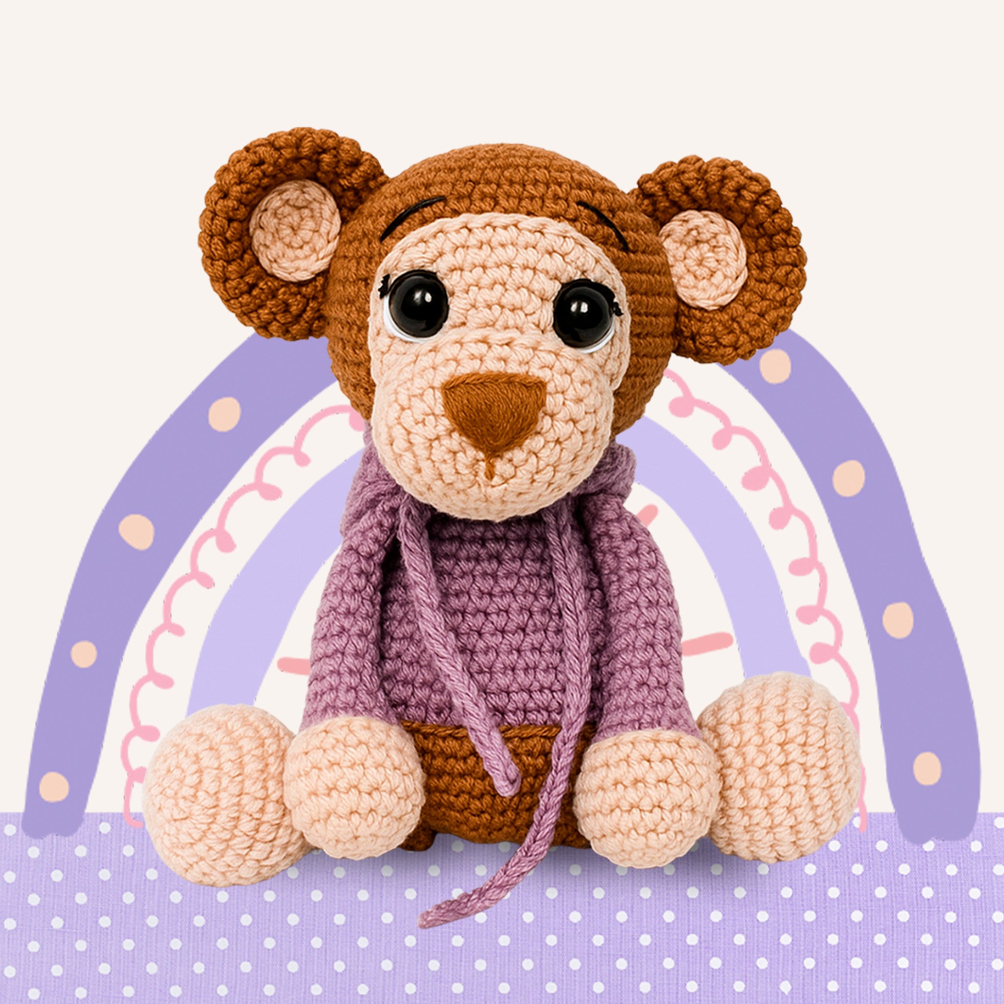 Amigurumi Safari Baby Macaco