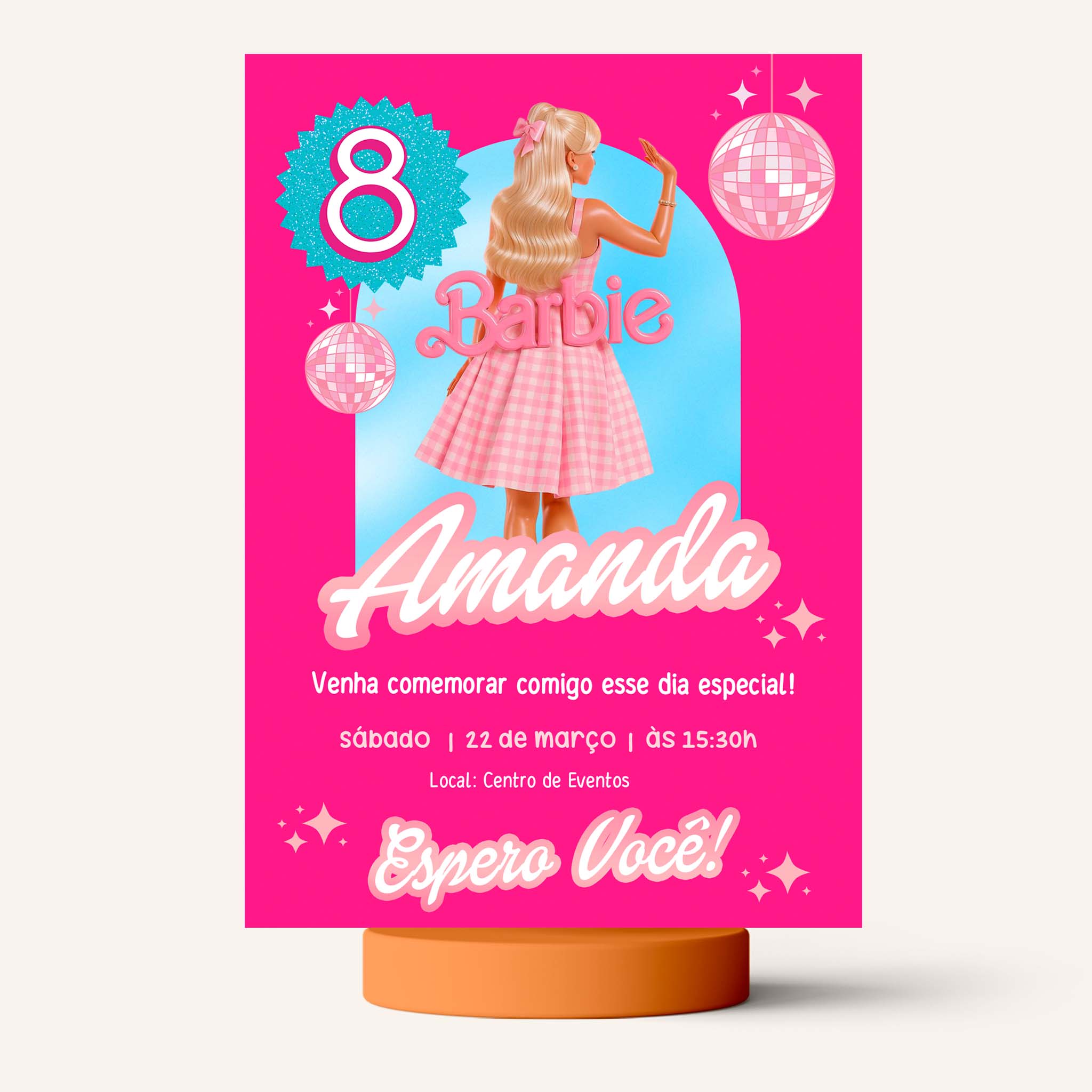 Convite Digital Aniversário Barbie