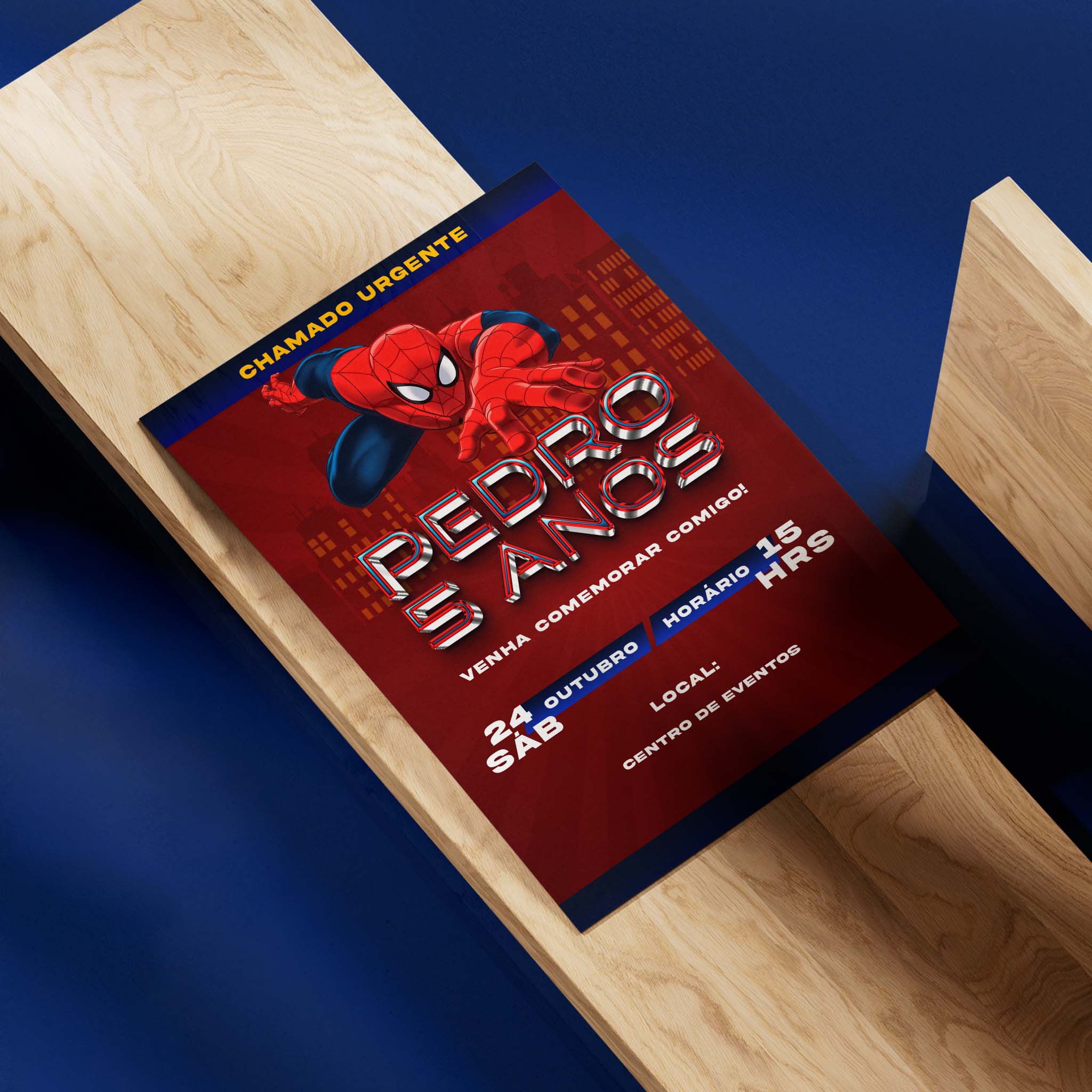Invitación digital de cumpleaños de Spider-Man