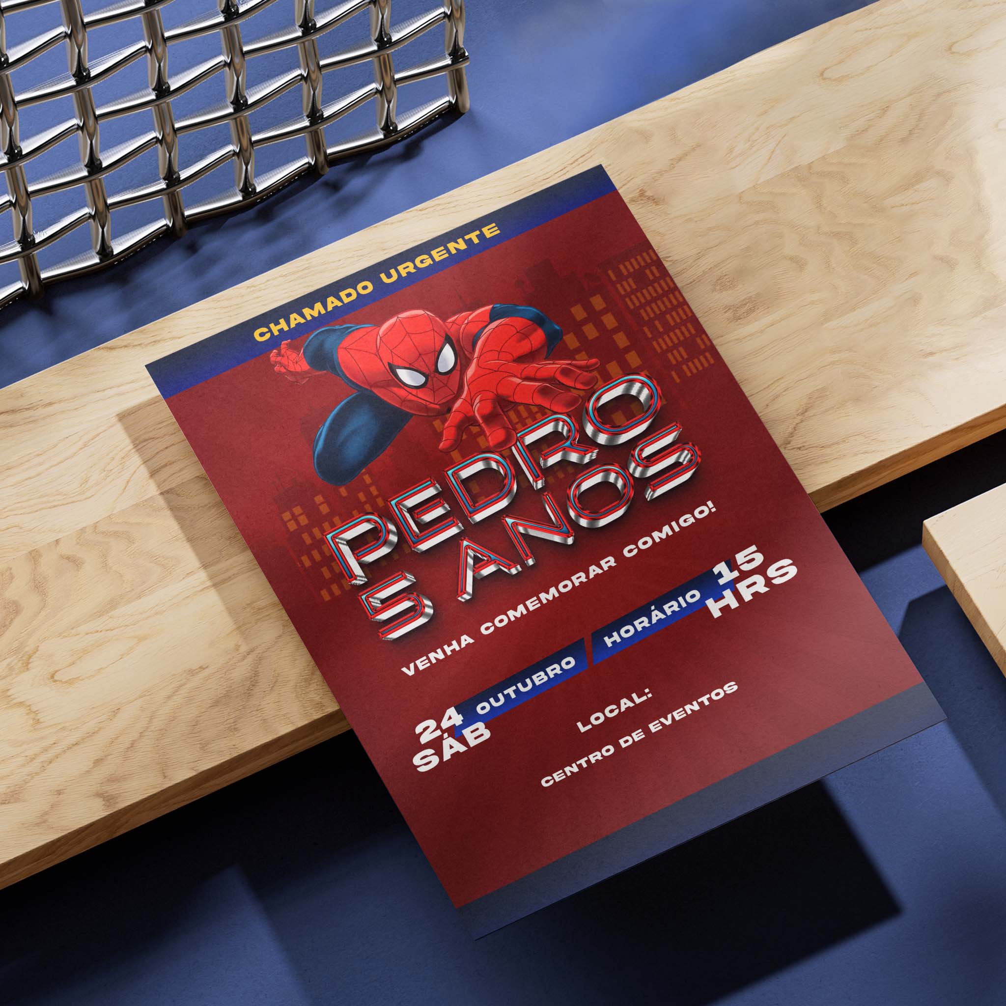 Invitación digital de cumpleaños de Spider-Man
