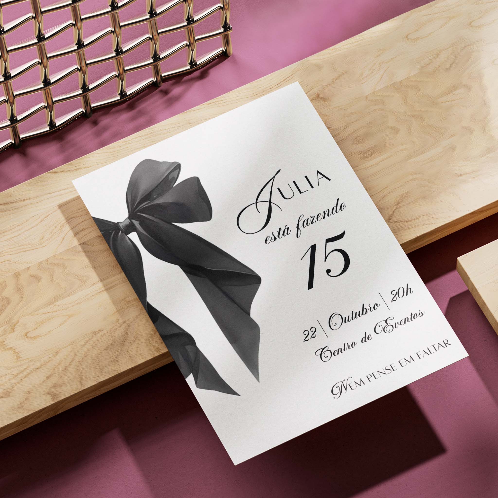 Invitación digital de cumpleaños para la noche de chicas