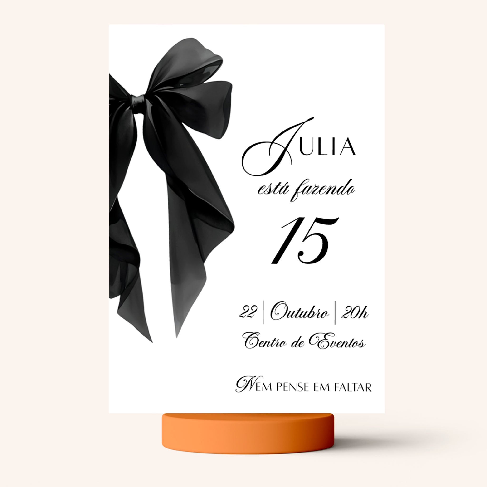 Invitación digital de cumpleaños para la noche de chicas