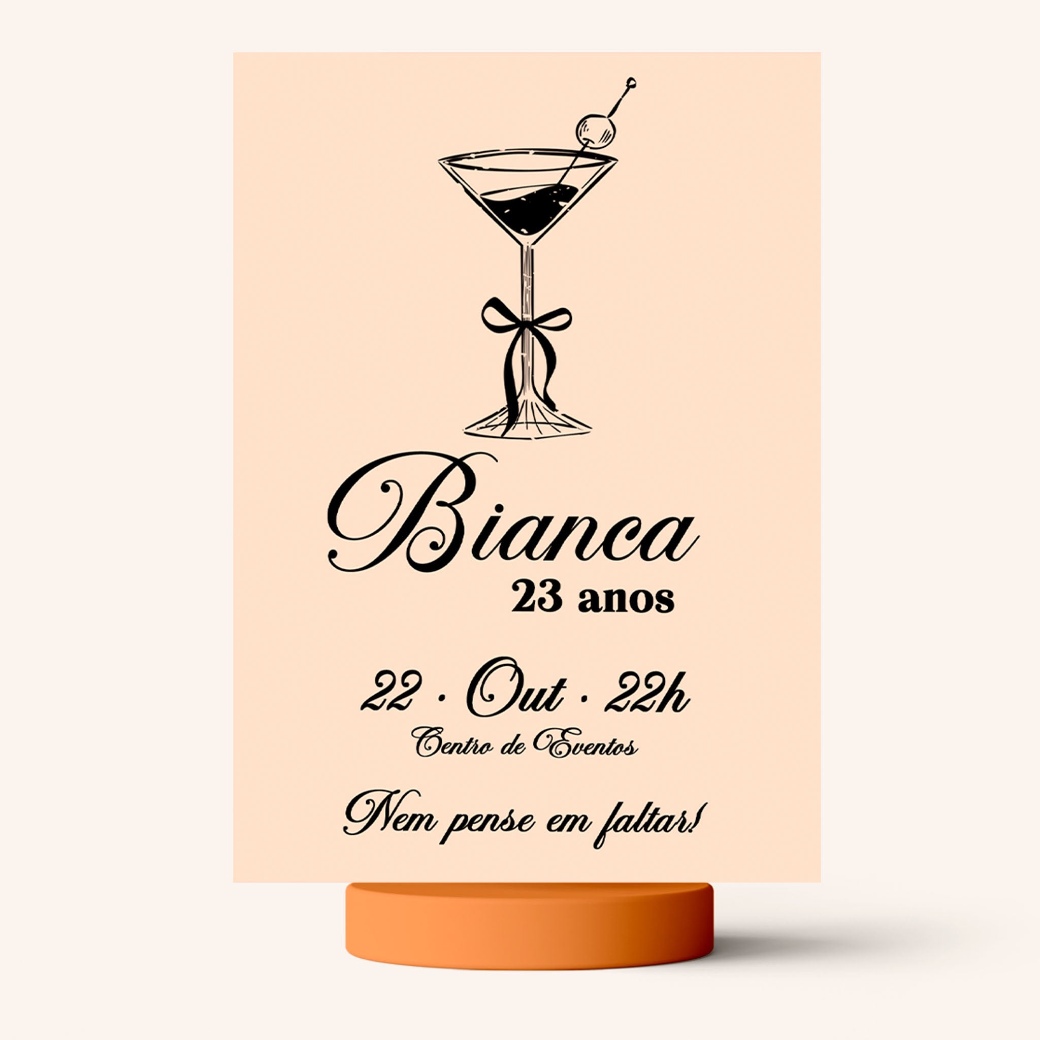 Invitación digital de cumpleaños para la noche de chicas