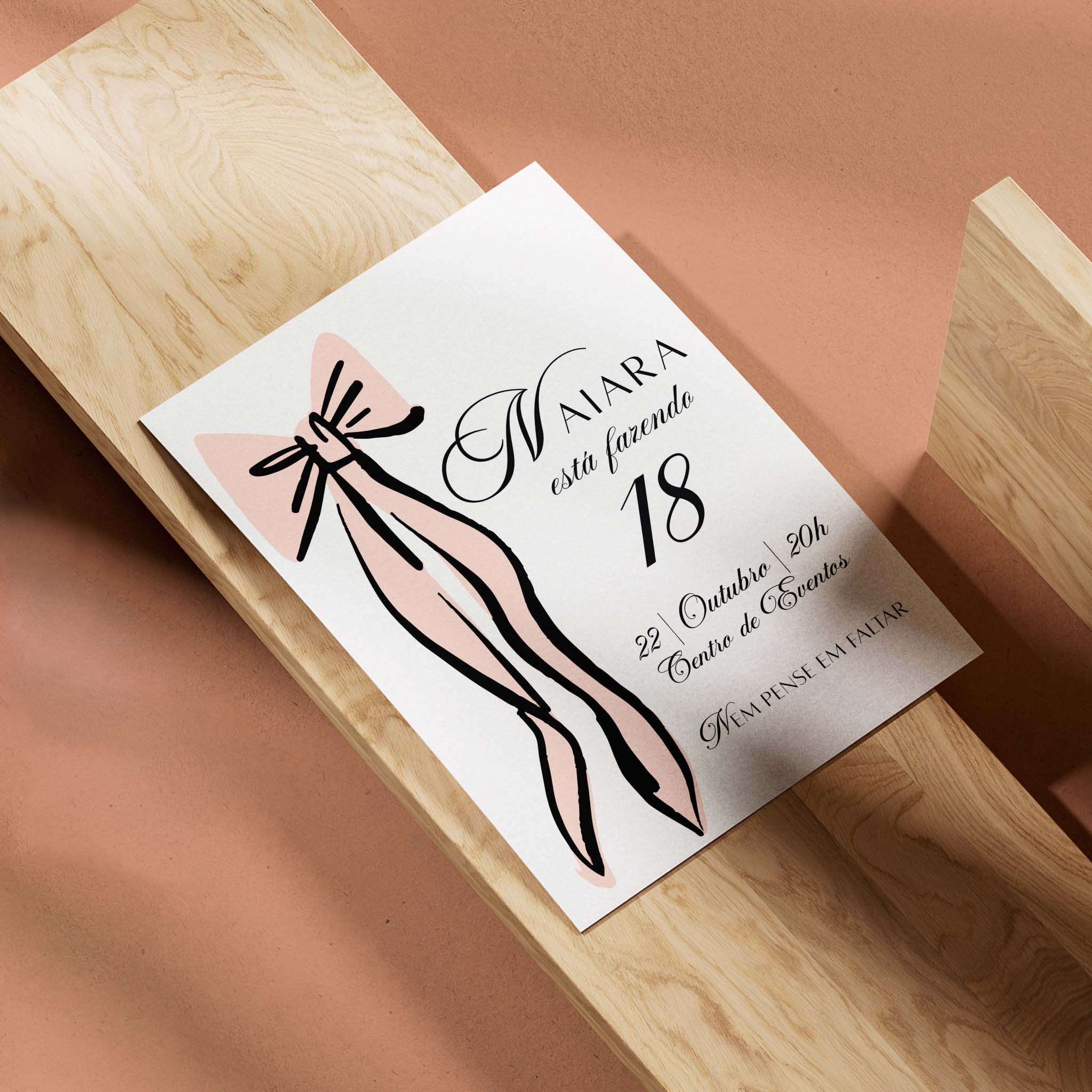 Invitación digital de cumpleaños para la noche de chicas