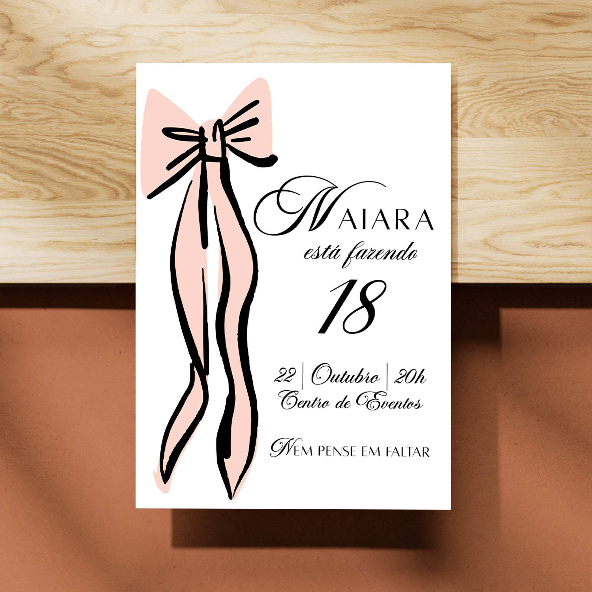 Invitación digital de cumpleaños para la noche de chicas