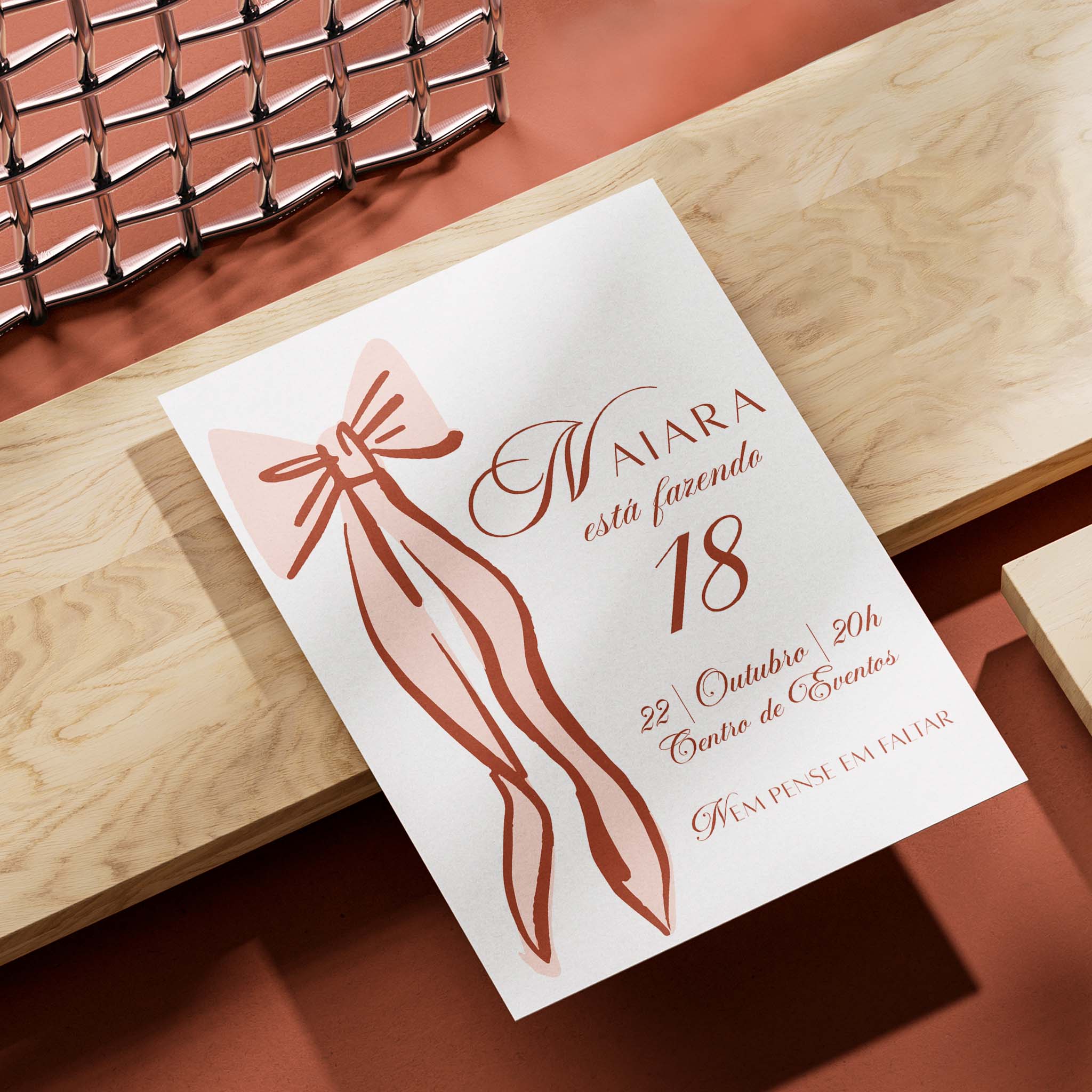 Invitación digital de cumpleaños para la noche de chicas