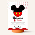 Convite Digital Aniversário Mickey Mouse