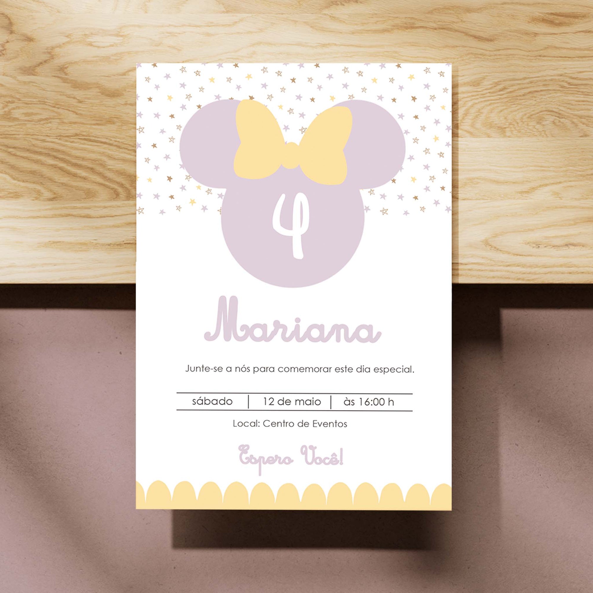 Convite Digital Aniversário Minnie Mouse