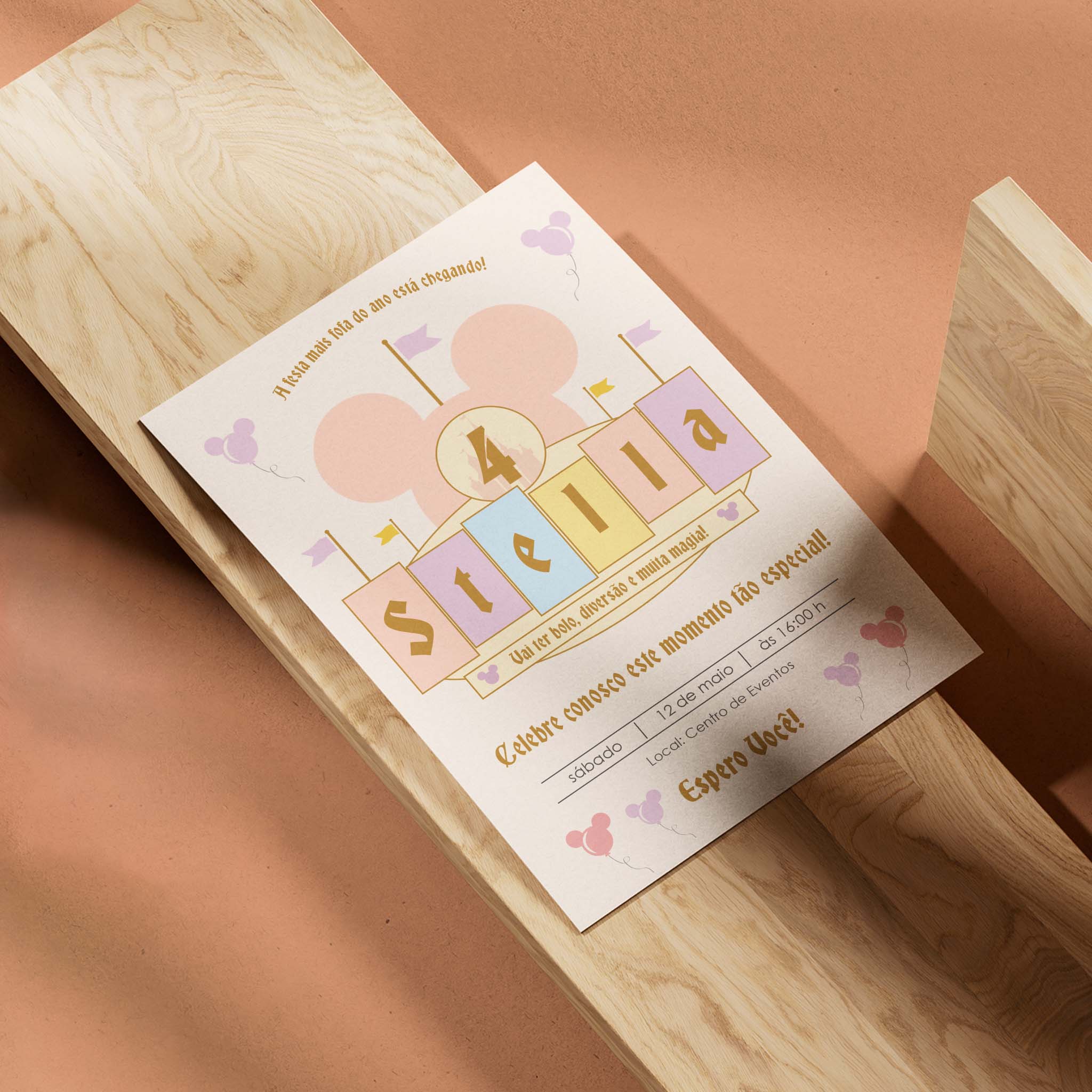 Invitación digital de cumpleaños de Minnie Mouse