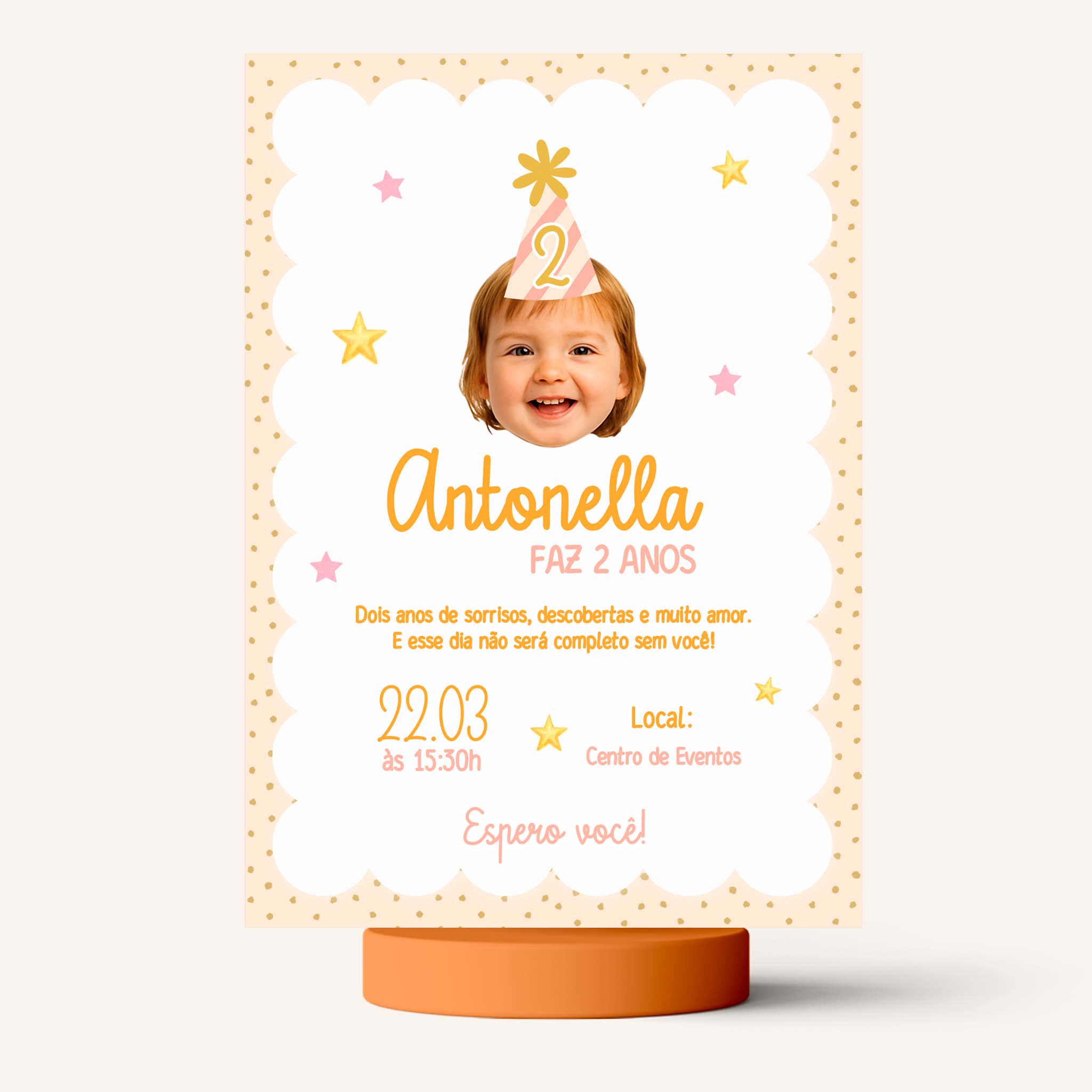 Convite Digital Aniversário Rostinho
