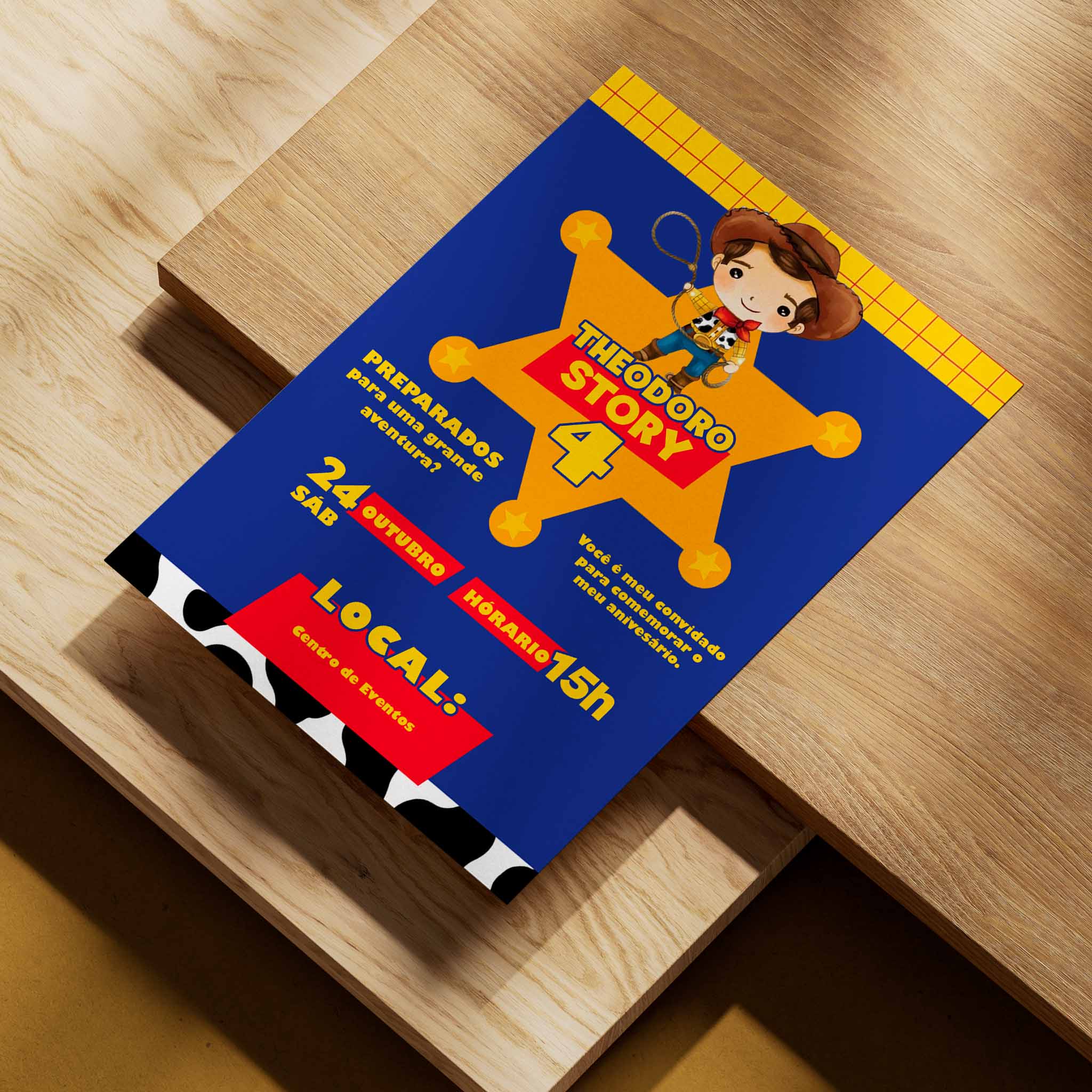 Invitación digital de cumpleaños de Toy Story
