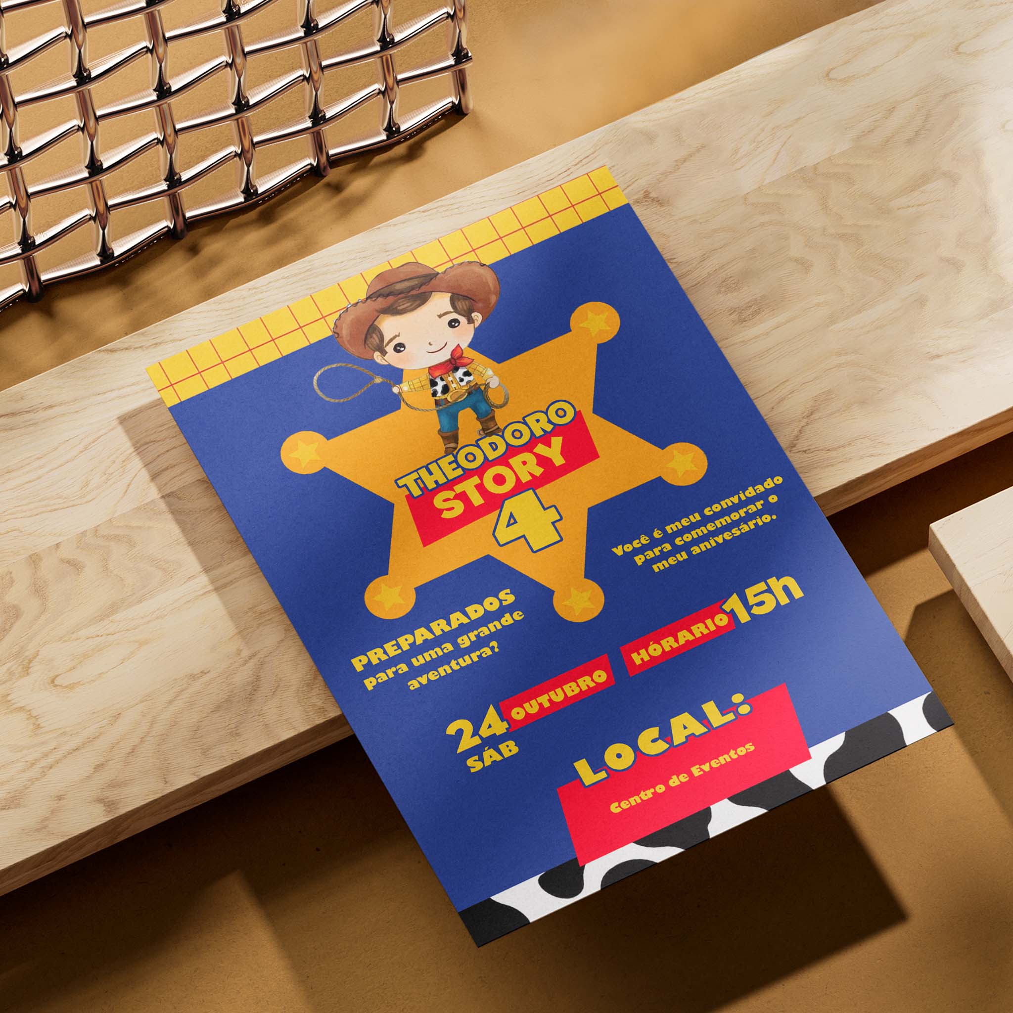 Invitación digital de cumpleaños de Toy Story