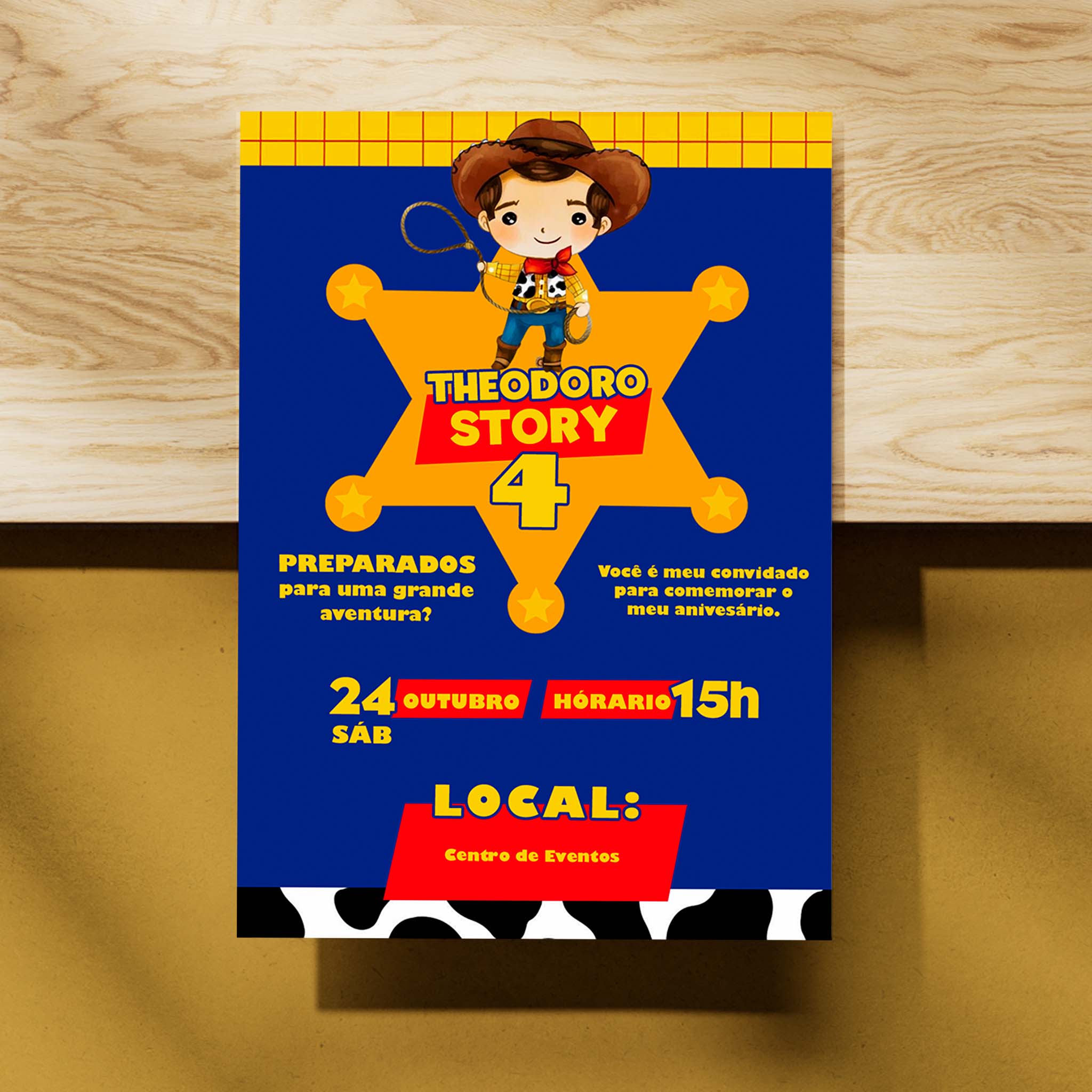 Invitación digital de cumpleaños de Toy Story