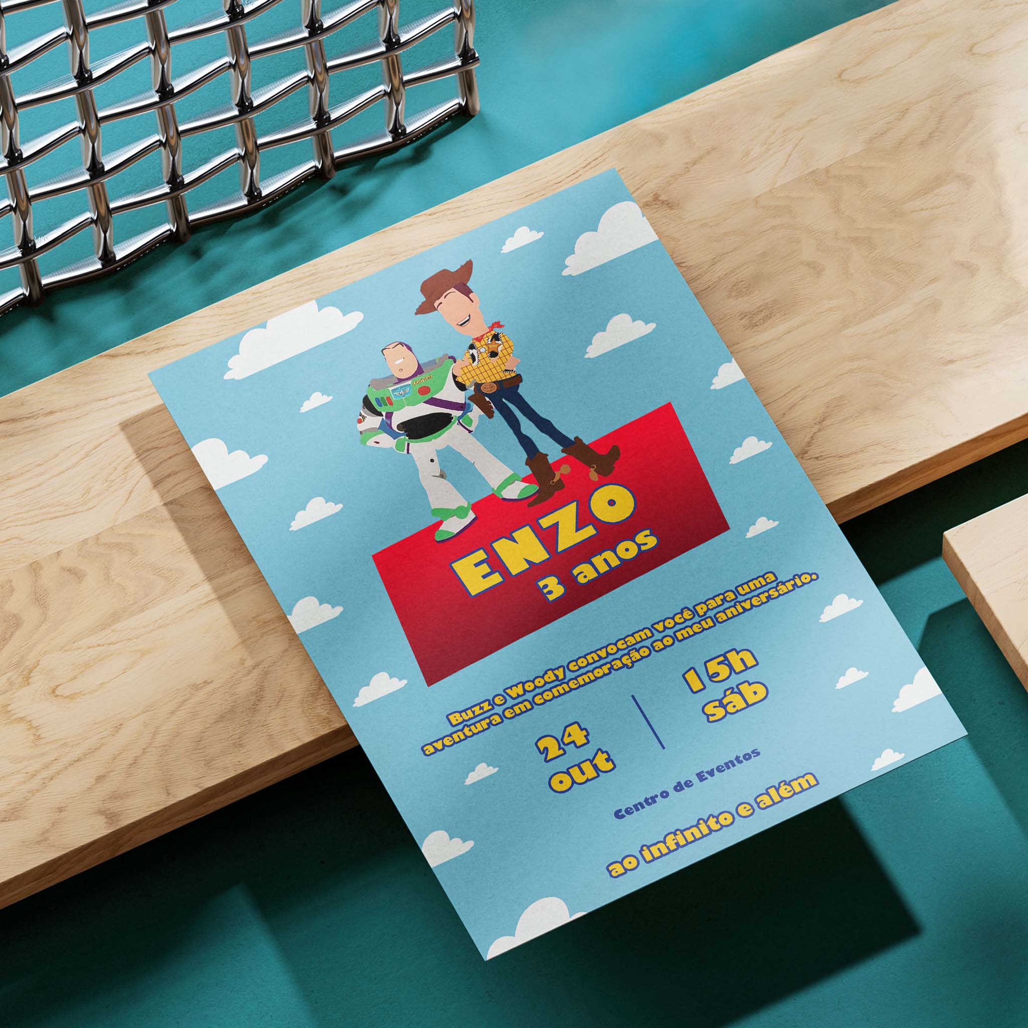 Invitación digital de cumpleaños de Toy Story