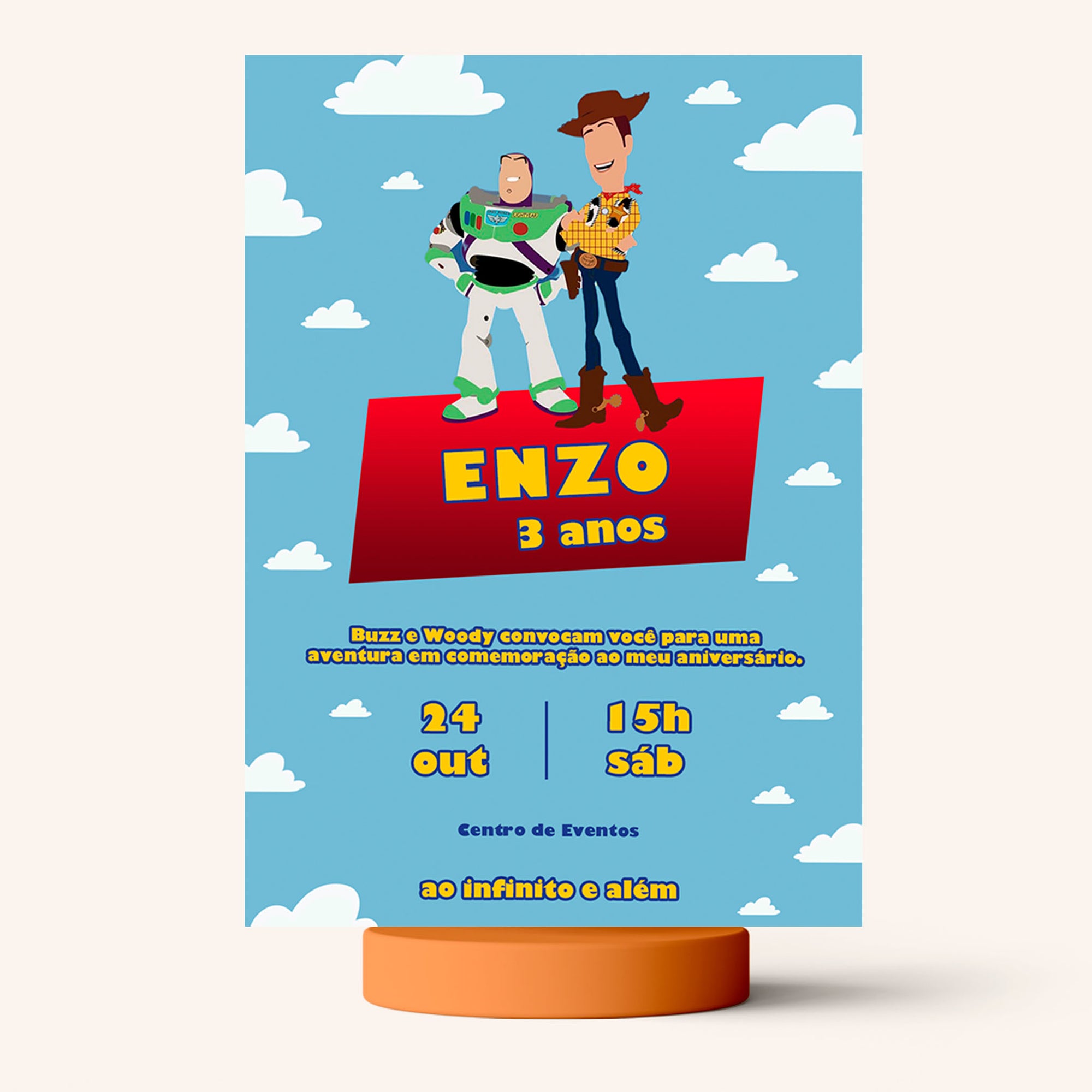 Convite Digital Aniversário Toy Story