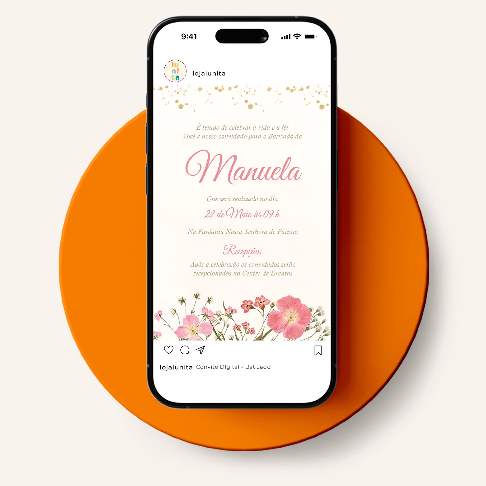Invitación digital al bautismo