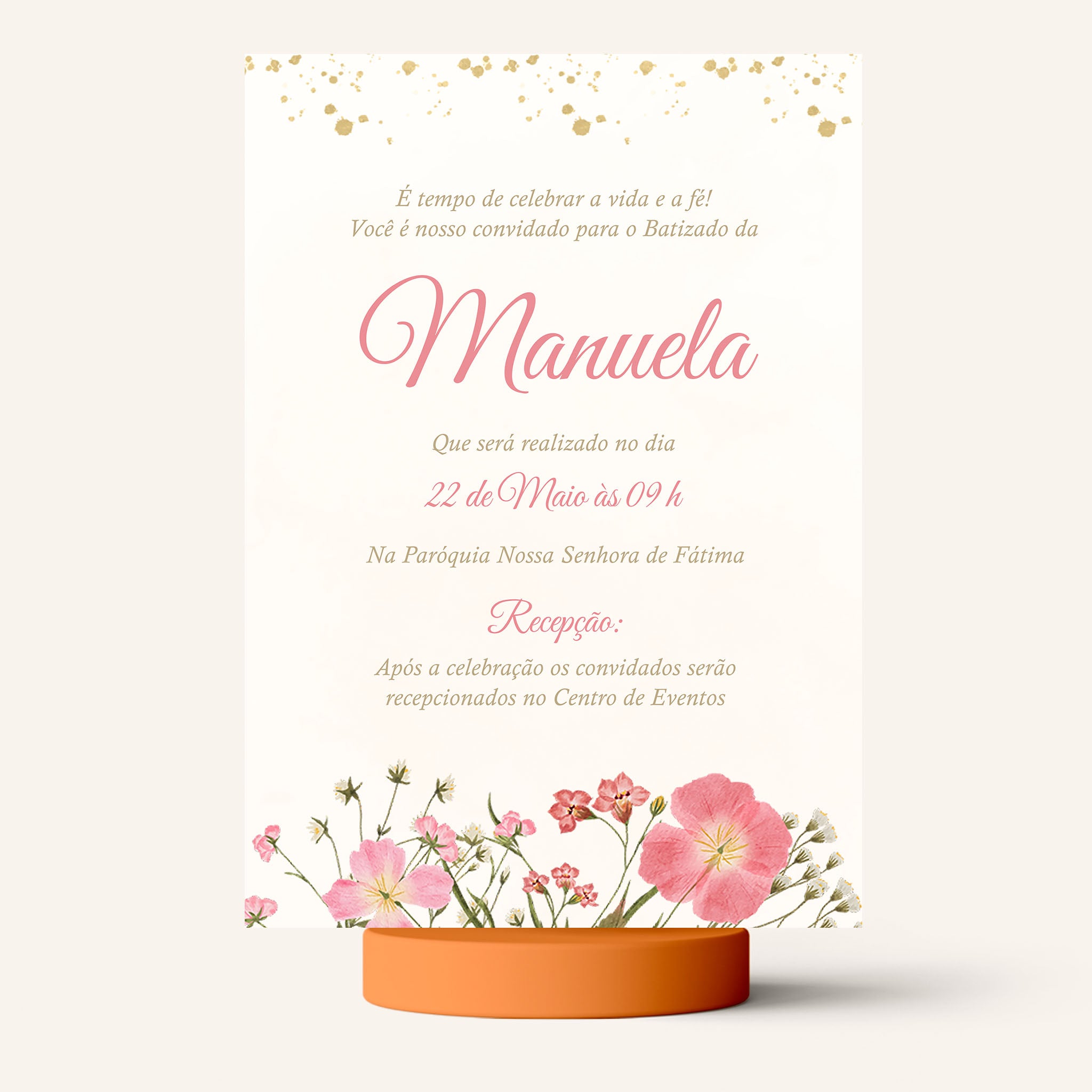 Invitación digital al bautismo