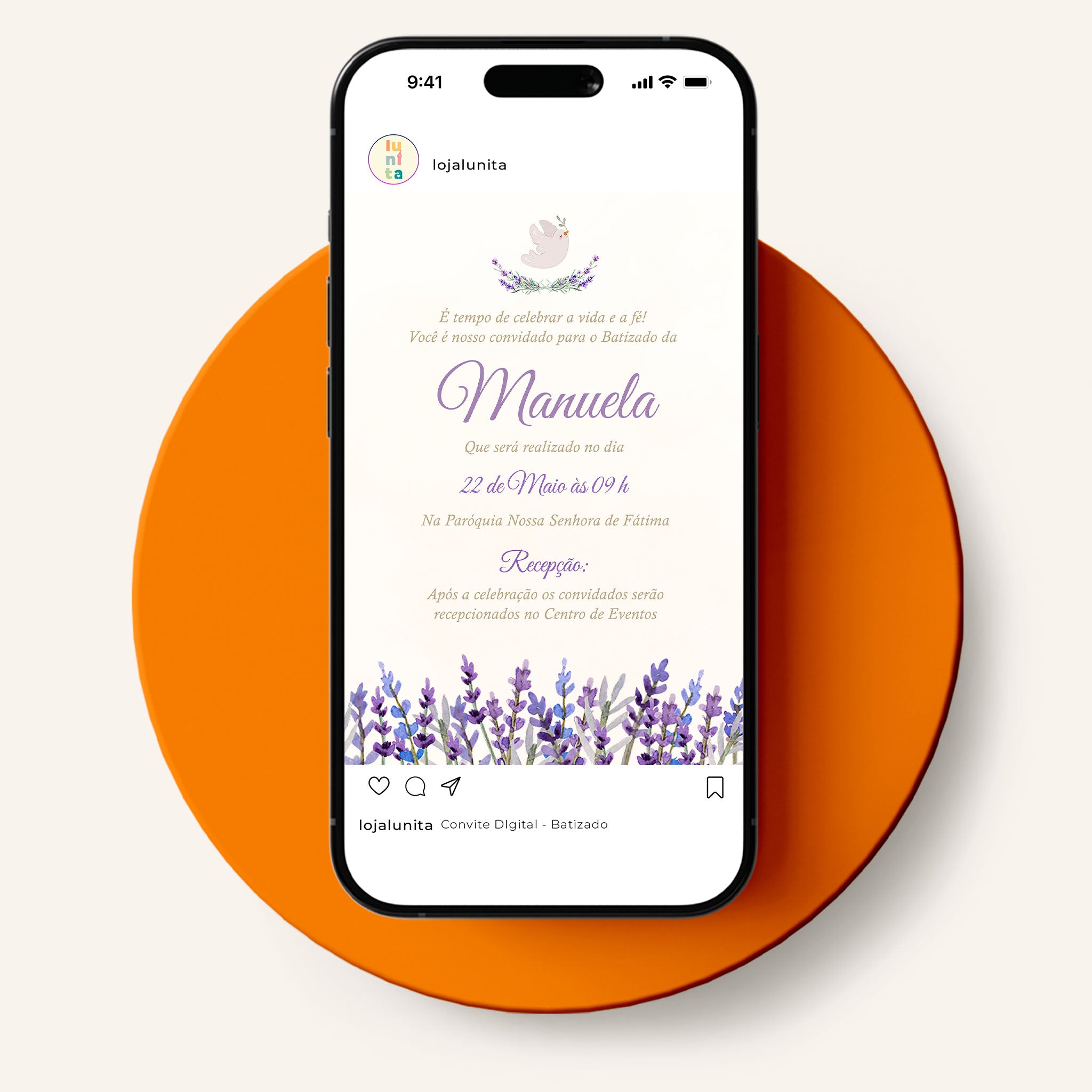 Invitación digital al bautismo