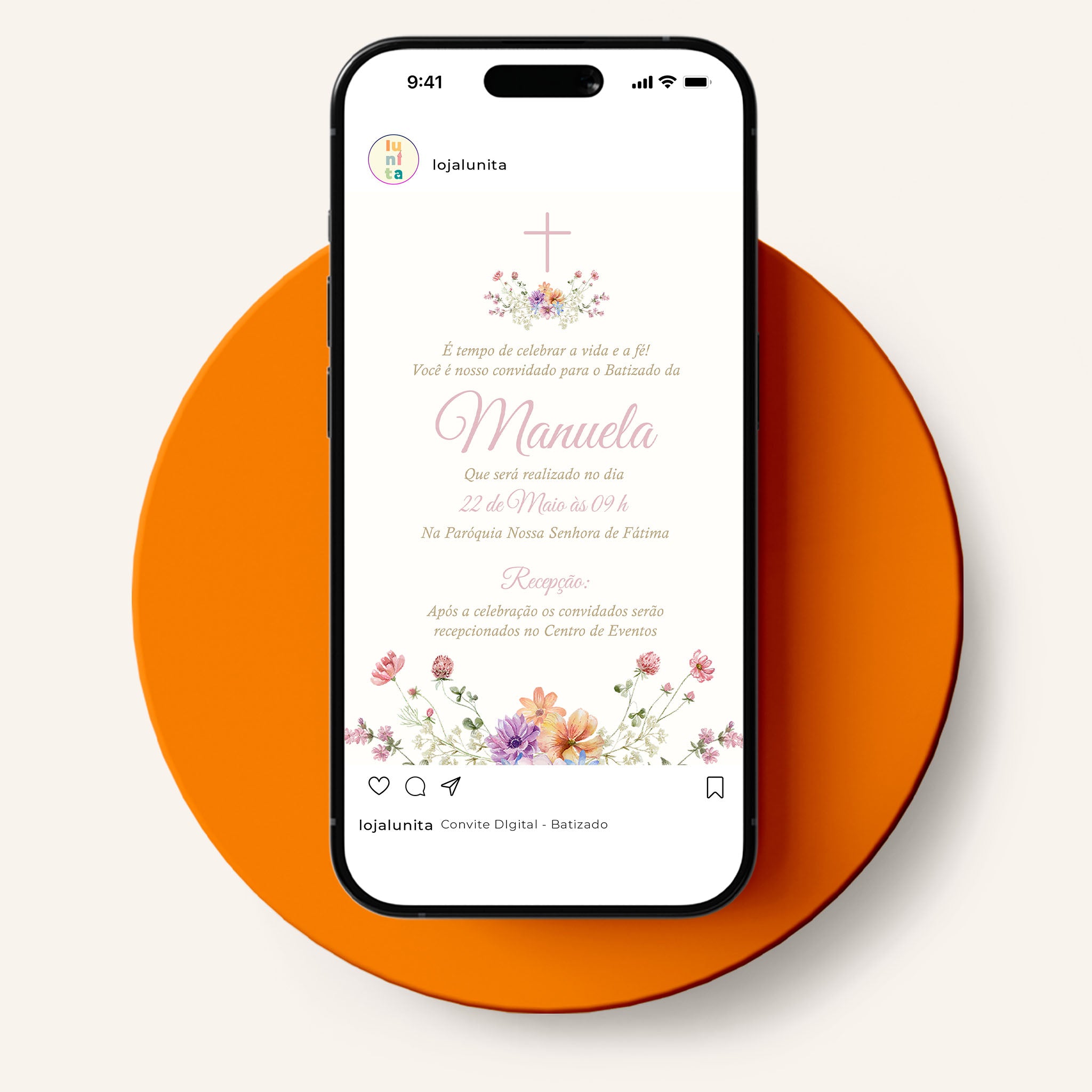 Invitación digital al bautismo