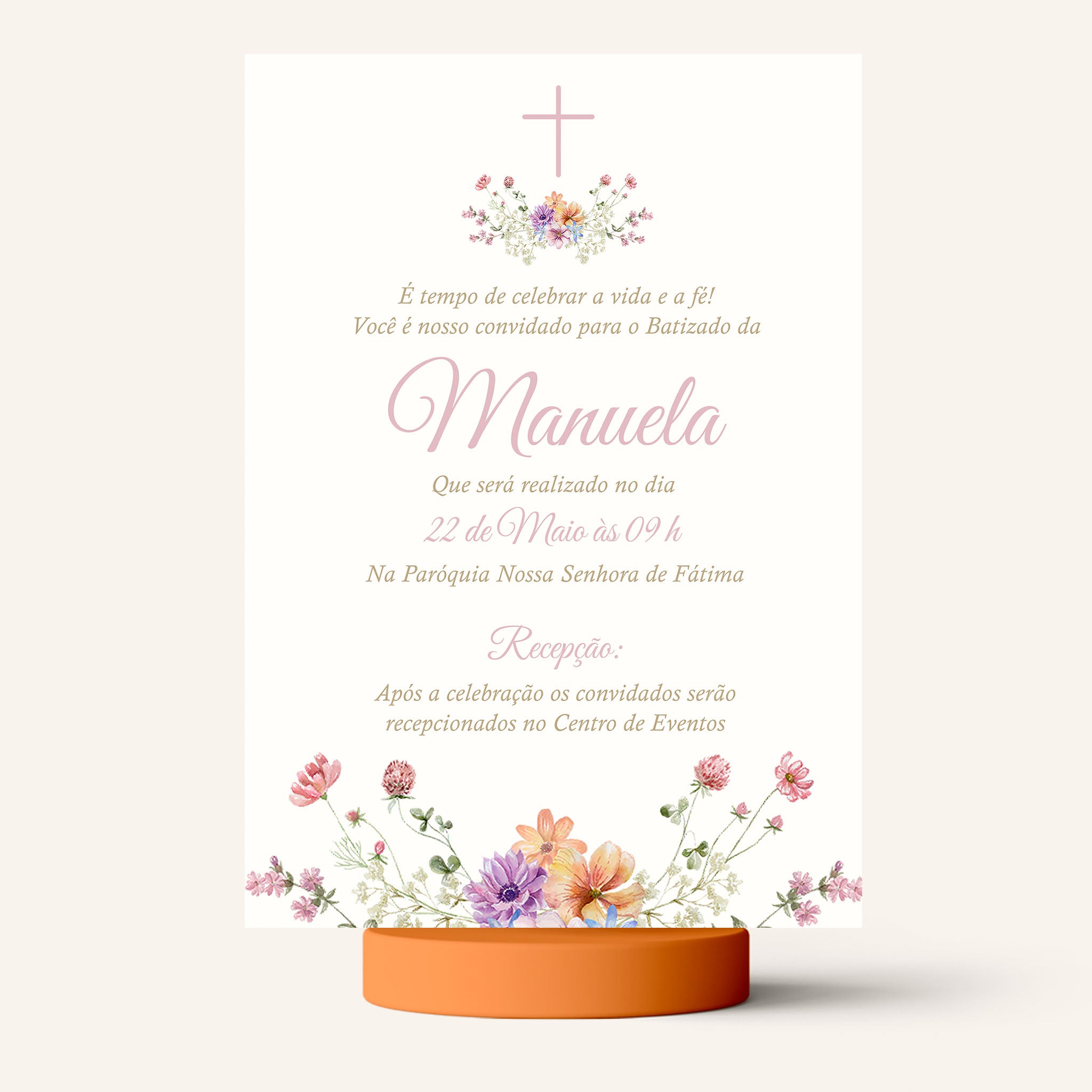 Invitación digital al bautismo