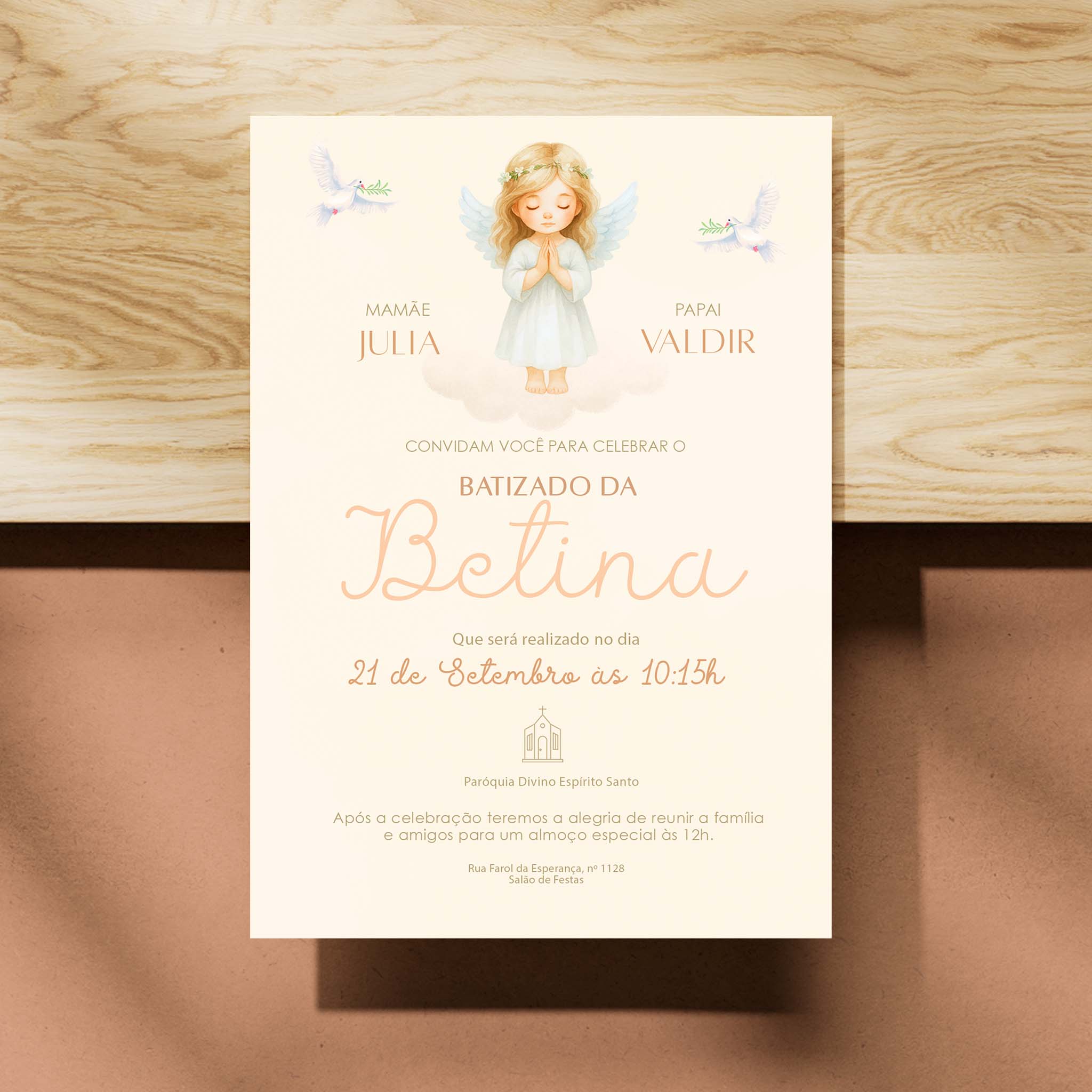 Invitación digital al bautismo