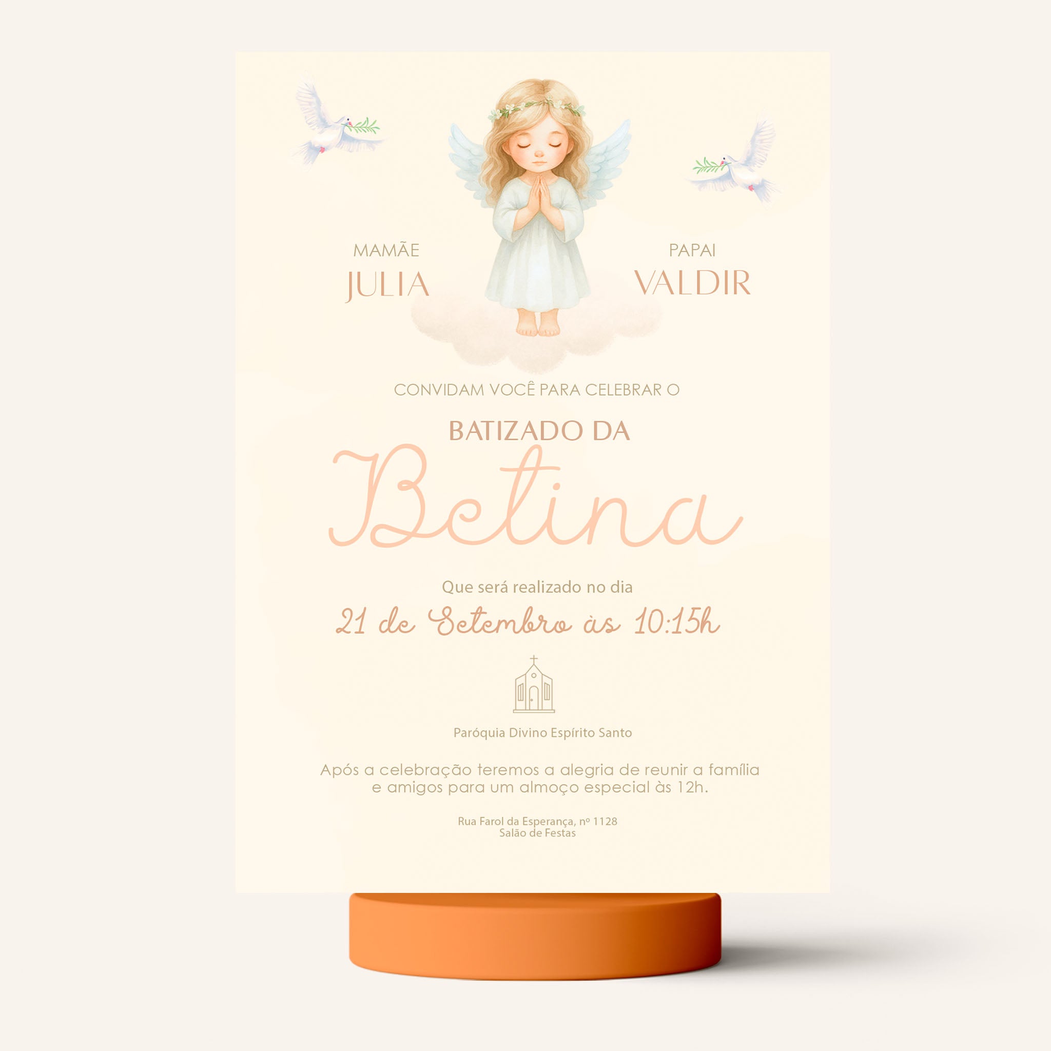 Invitación digital al bautismo