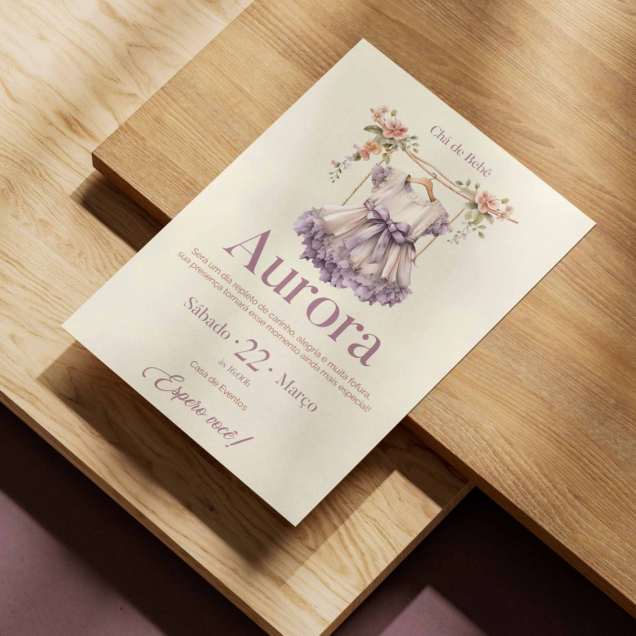 Traje de invitación digital para baby shower