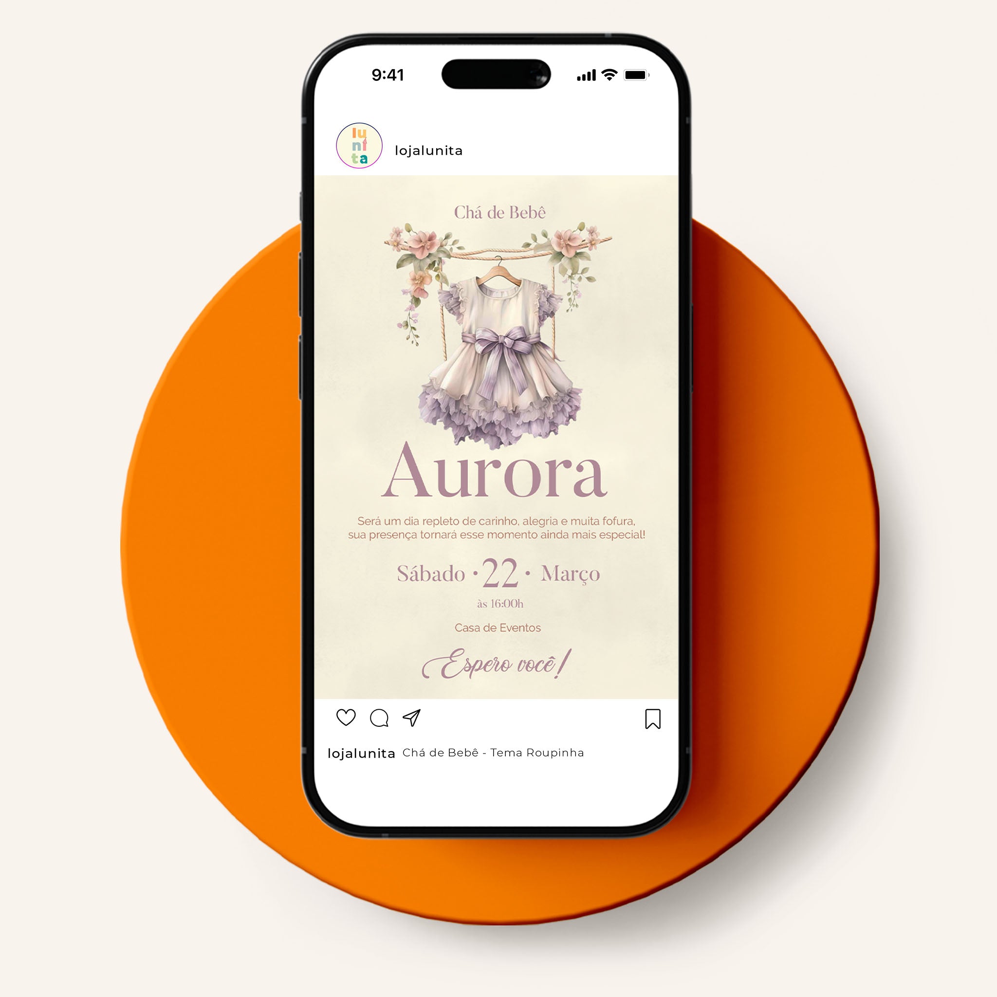 Traje de invitación digital para baby shower
