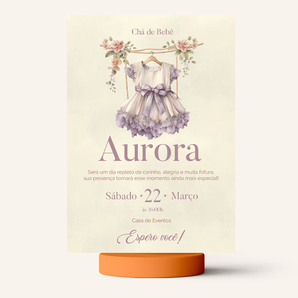 Traje de invitación digital para baby shower