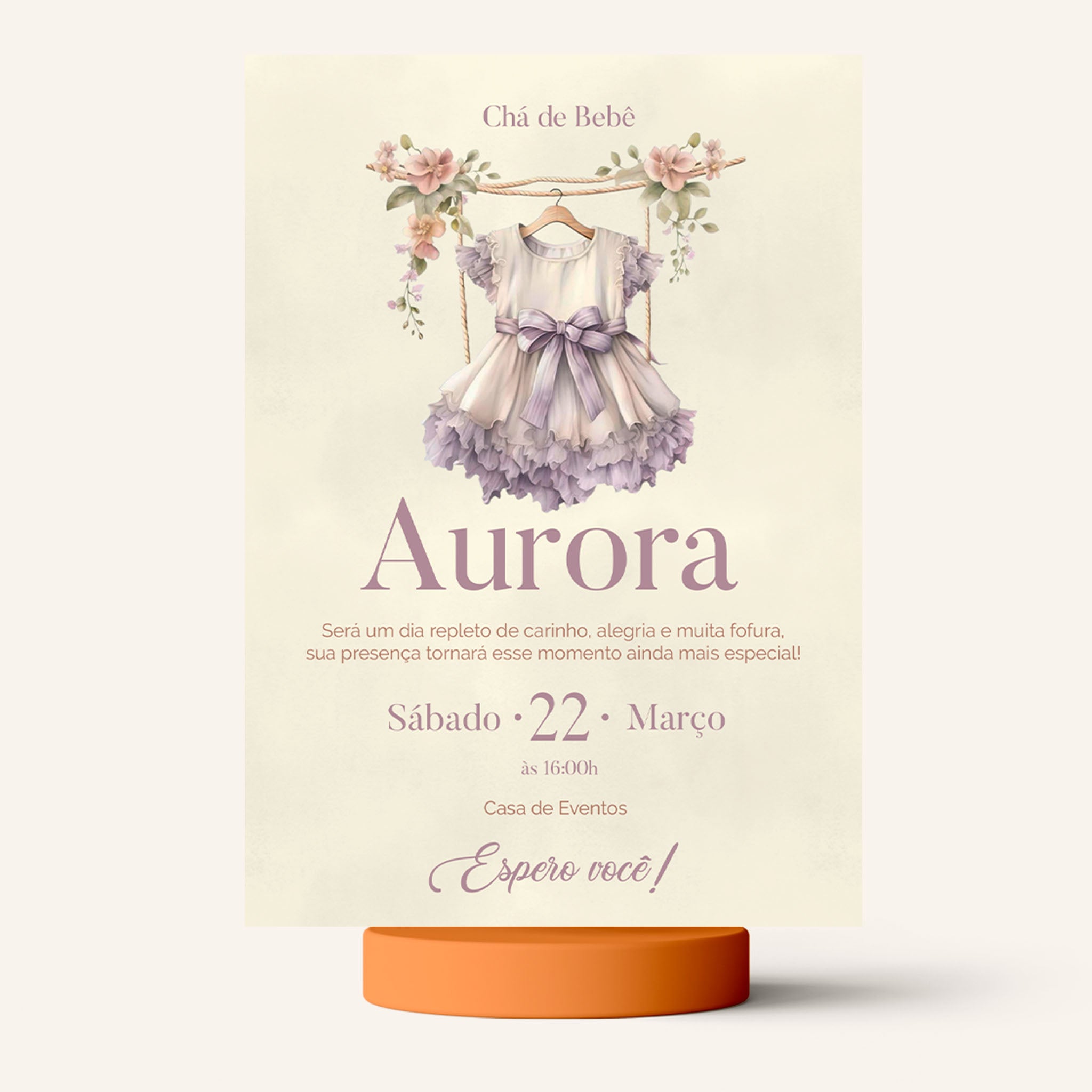 Traje de invitación digital para baby shower