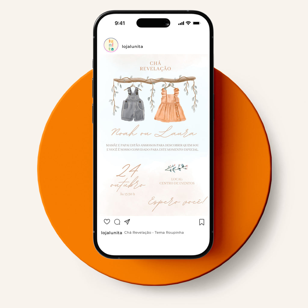 Invitación digital para baby shower