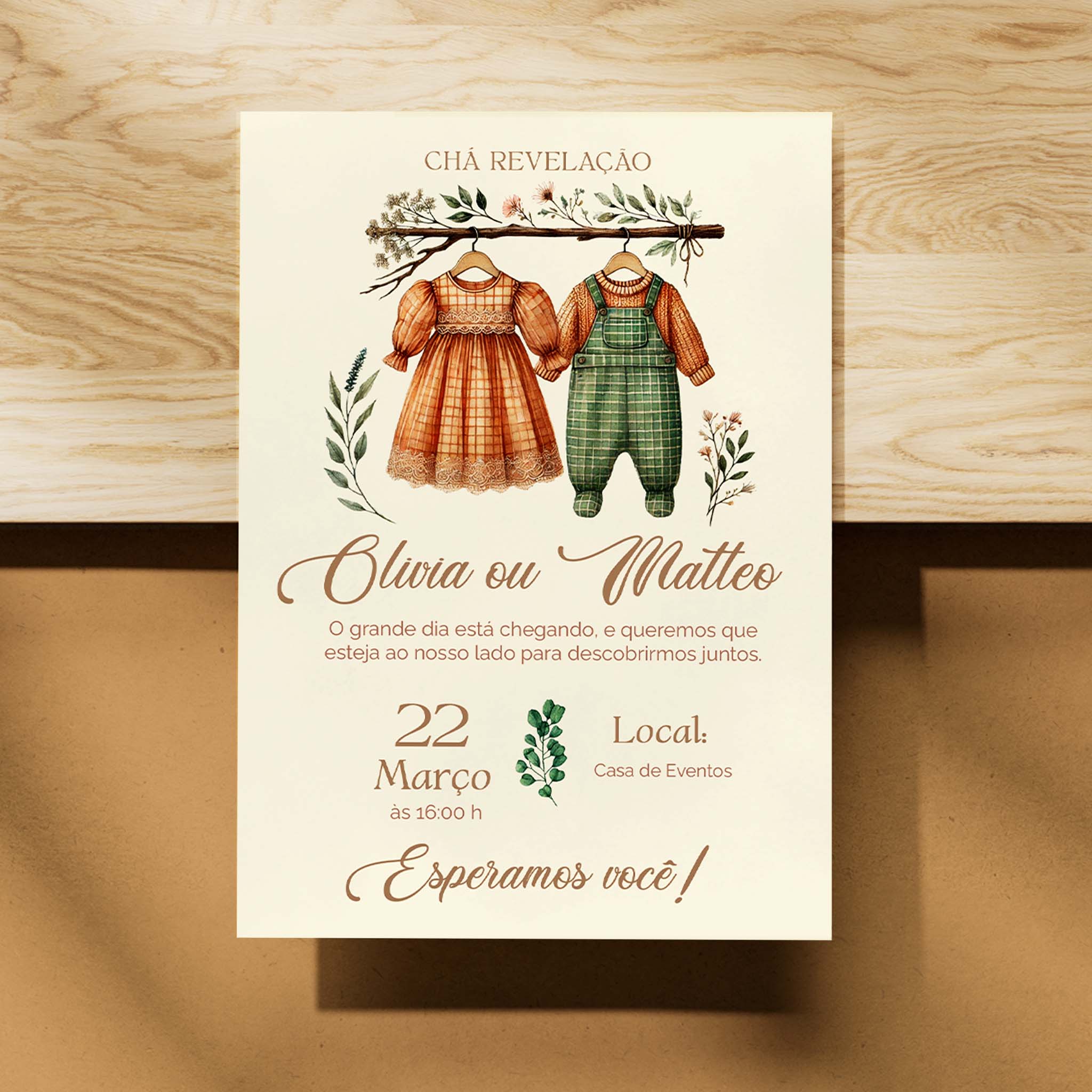Invitación digital para baby shower