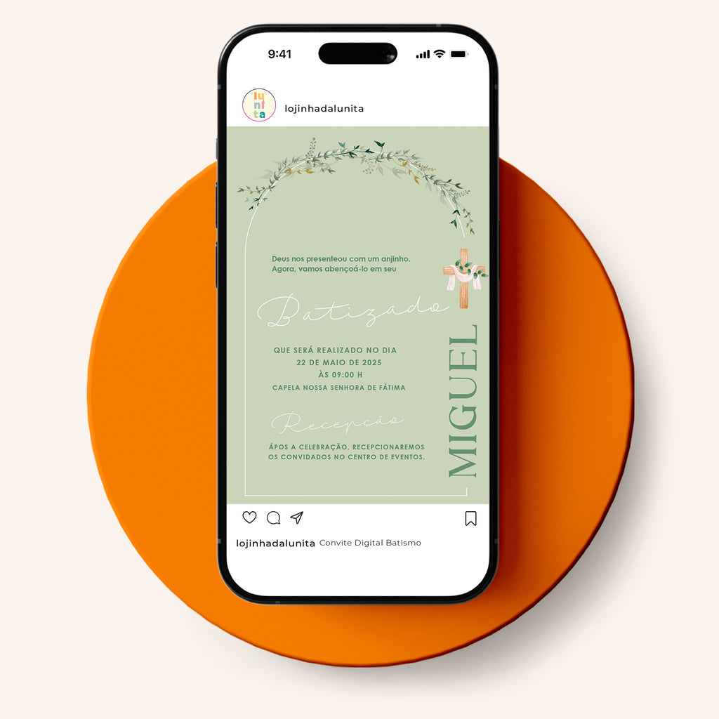 Invitación digital al bautismo