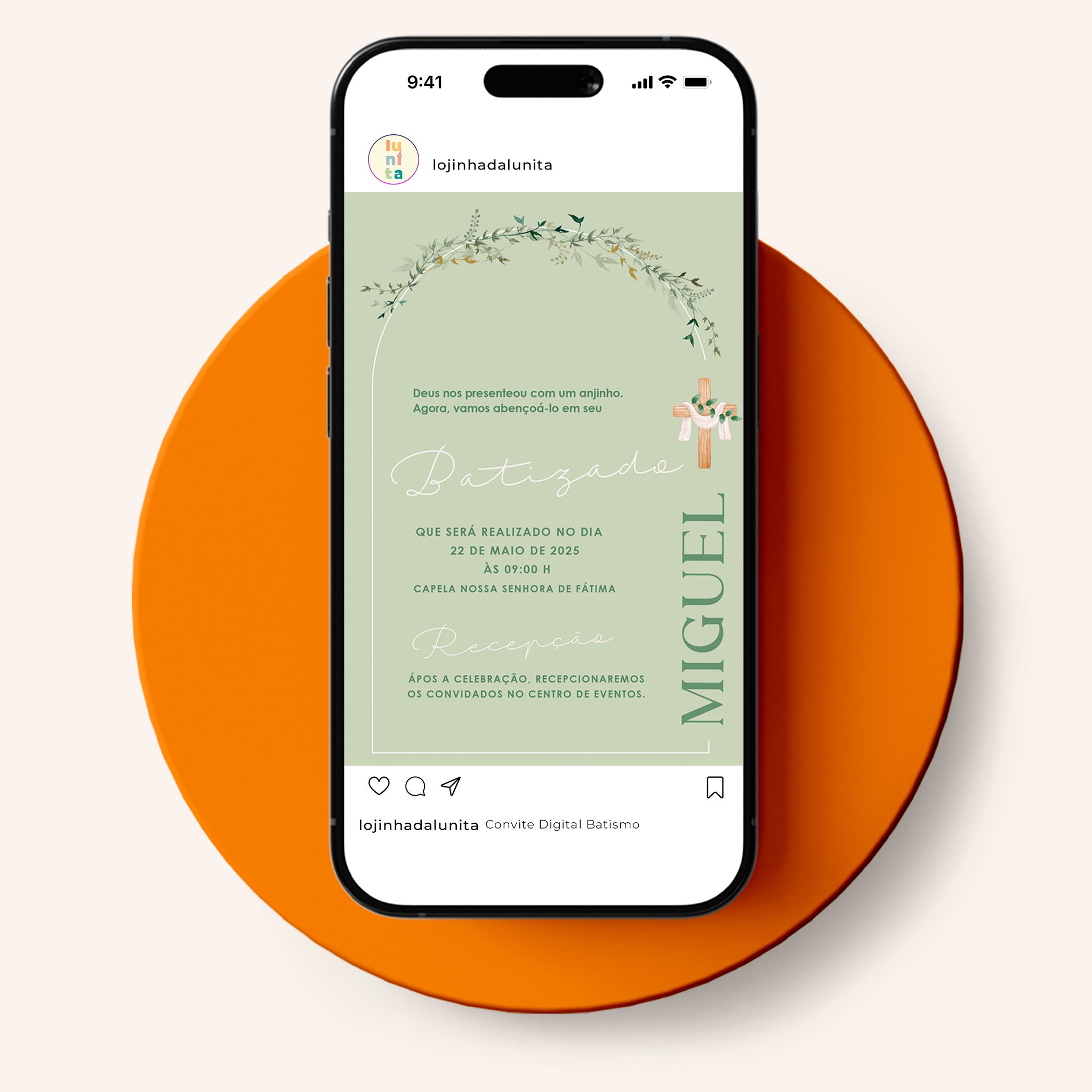 Invitación digital al bautismo