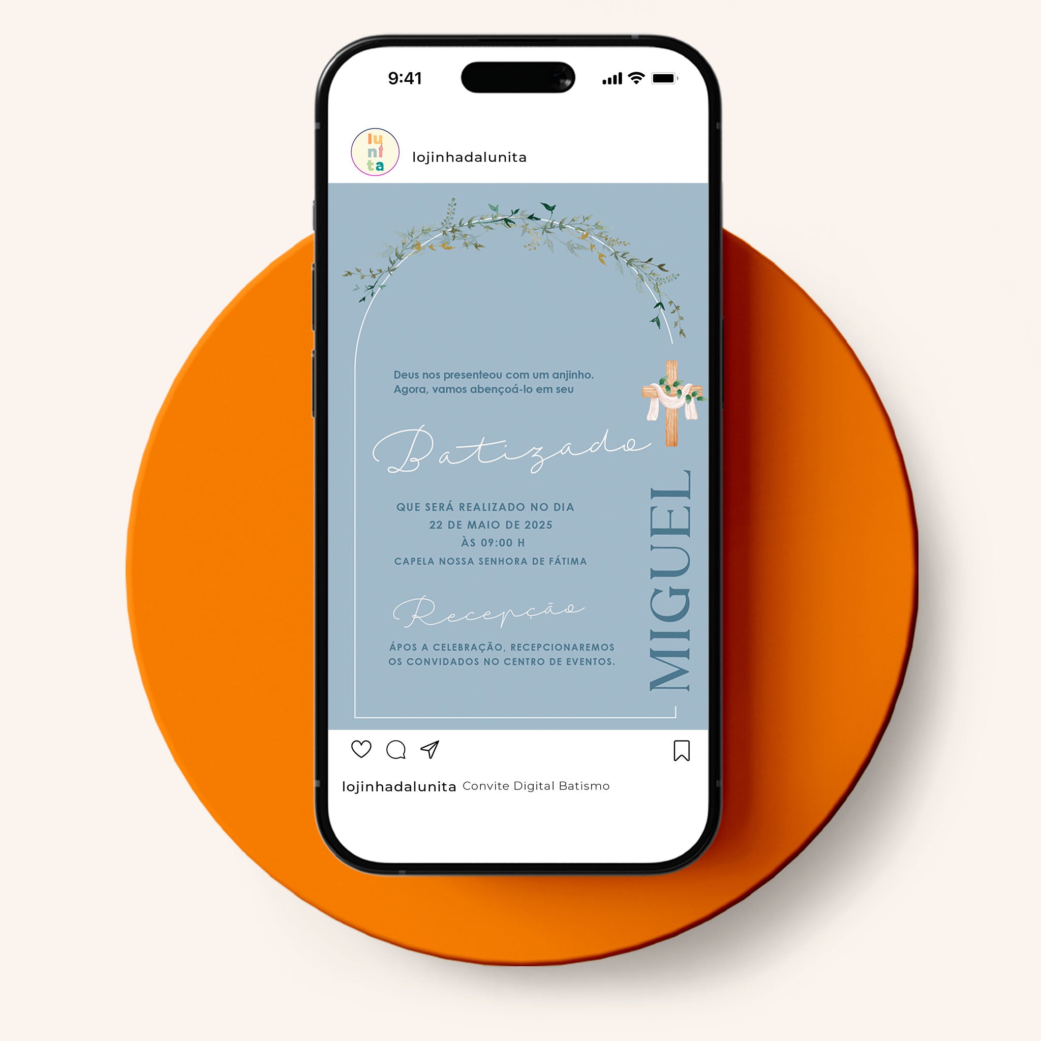 Invitación digital al bautismo