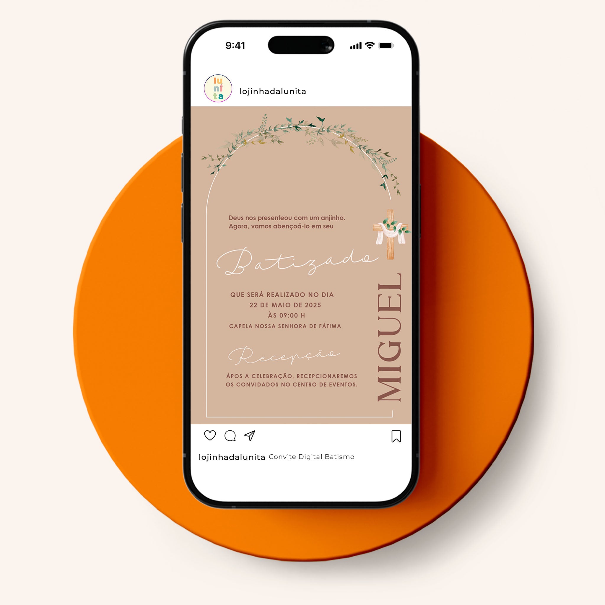 Invitación digital al bautismo