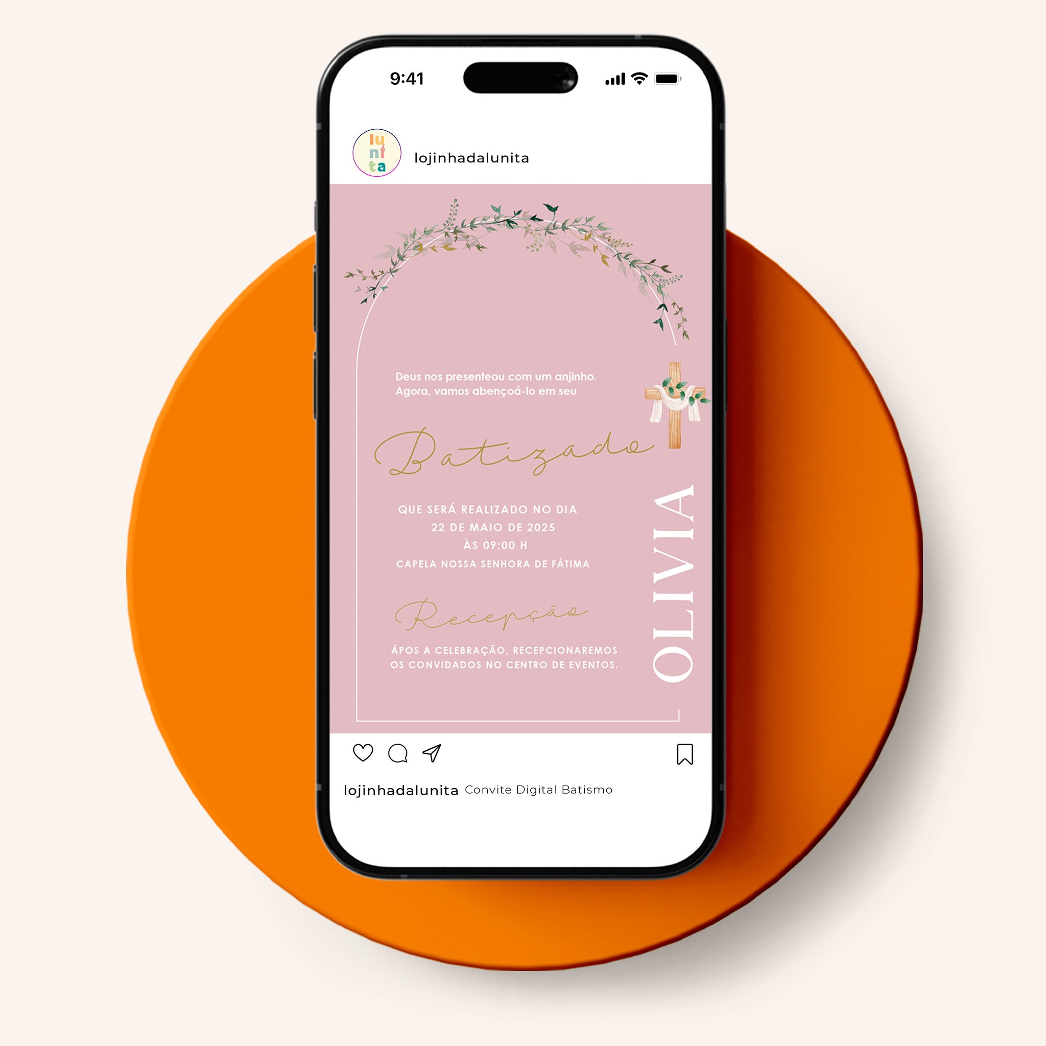 Invitación digital al bautismo