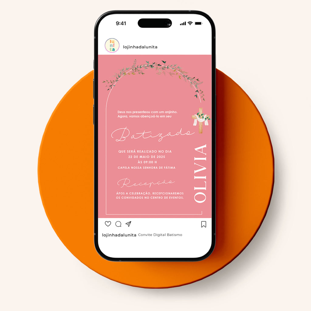 Invitación digital al bautismo