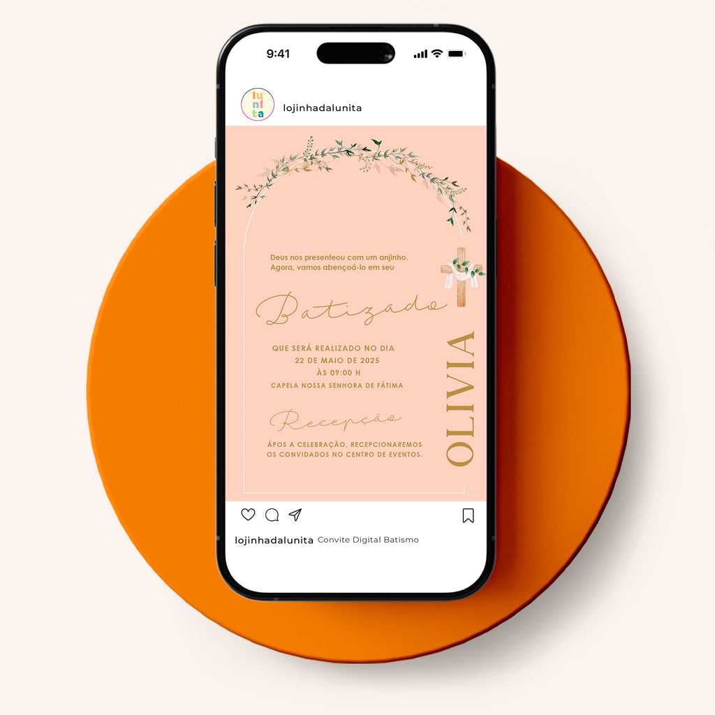 Invitación digital al bautismo